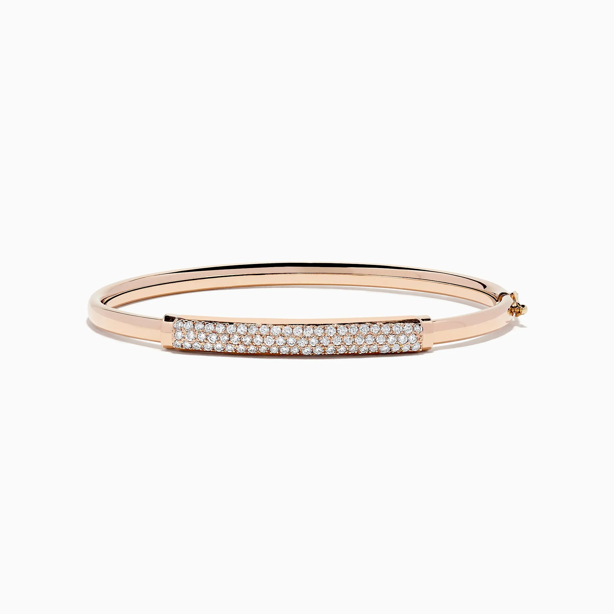 14K Rose Gold Diamond Pave Bangle, 1.00 TCW sold by Effy