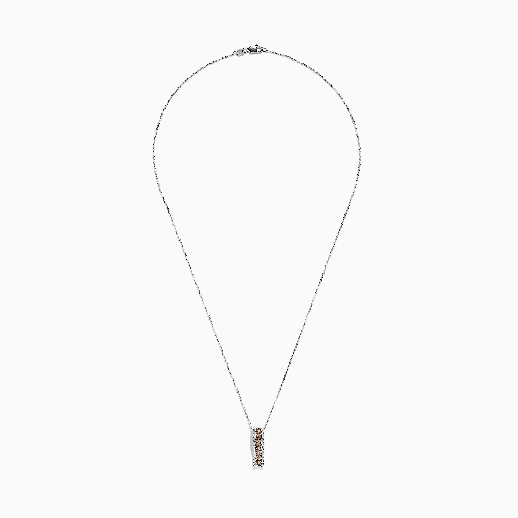 14K White Gold Espresso and White Diamond Pendant, 0.62 TCW sold by Effy product image thumbnail 3