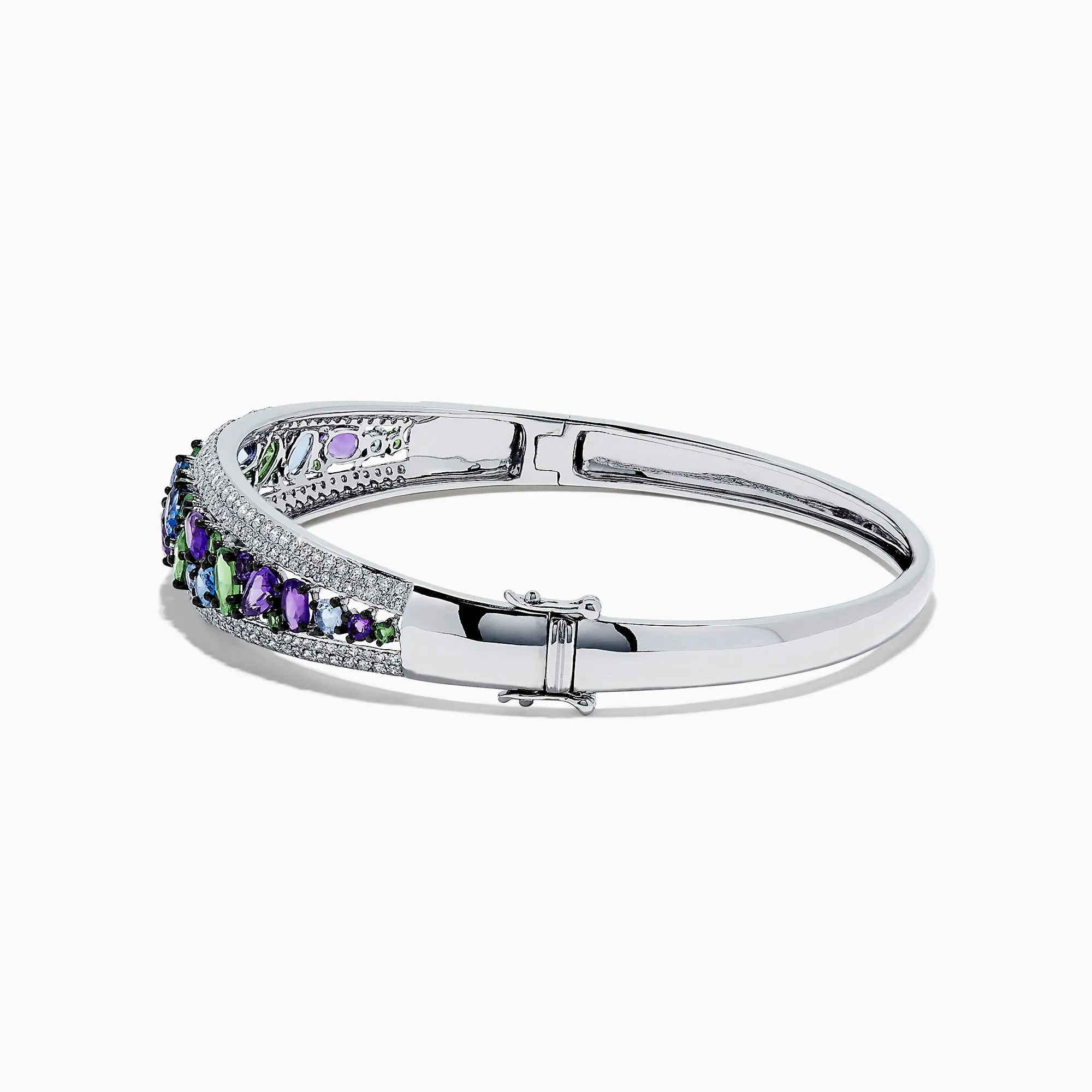 Watercolors 14K White Gold Multi Sapphire and Diamond Bangle, 6.25 TCW sold by Effy product image thumbnail 2
