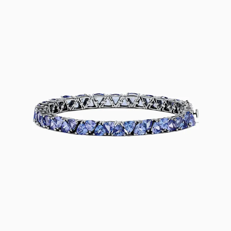 Nahla Siri Sterling Silver Tanzanite Tennis Bracelet, 18.62 TCW sold by Effy