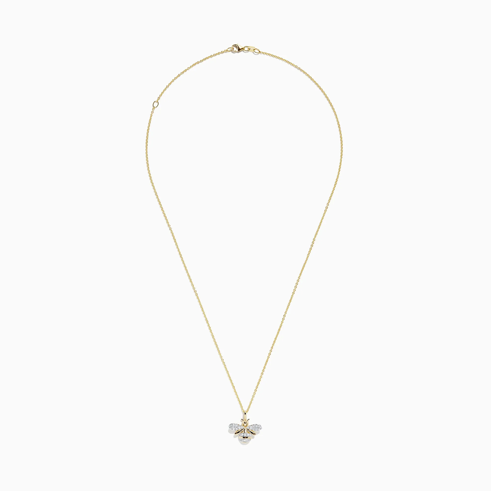 Novelty 14K Yellow Gold Diamond Bee Pendant, 0.26 TCW sold by Effy product image thumbnail 2