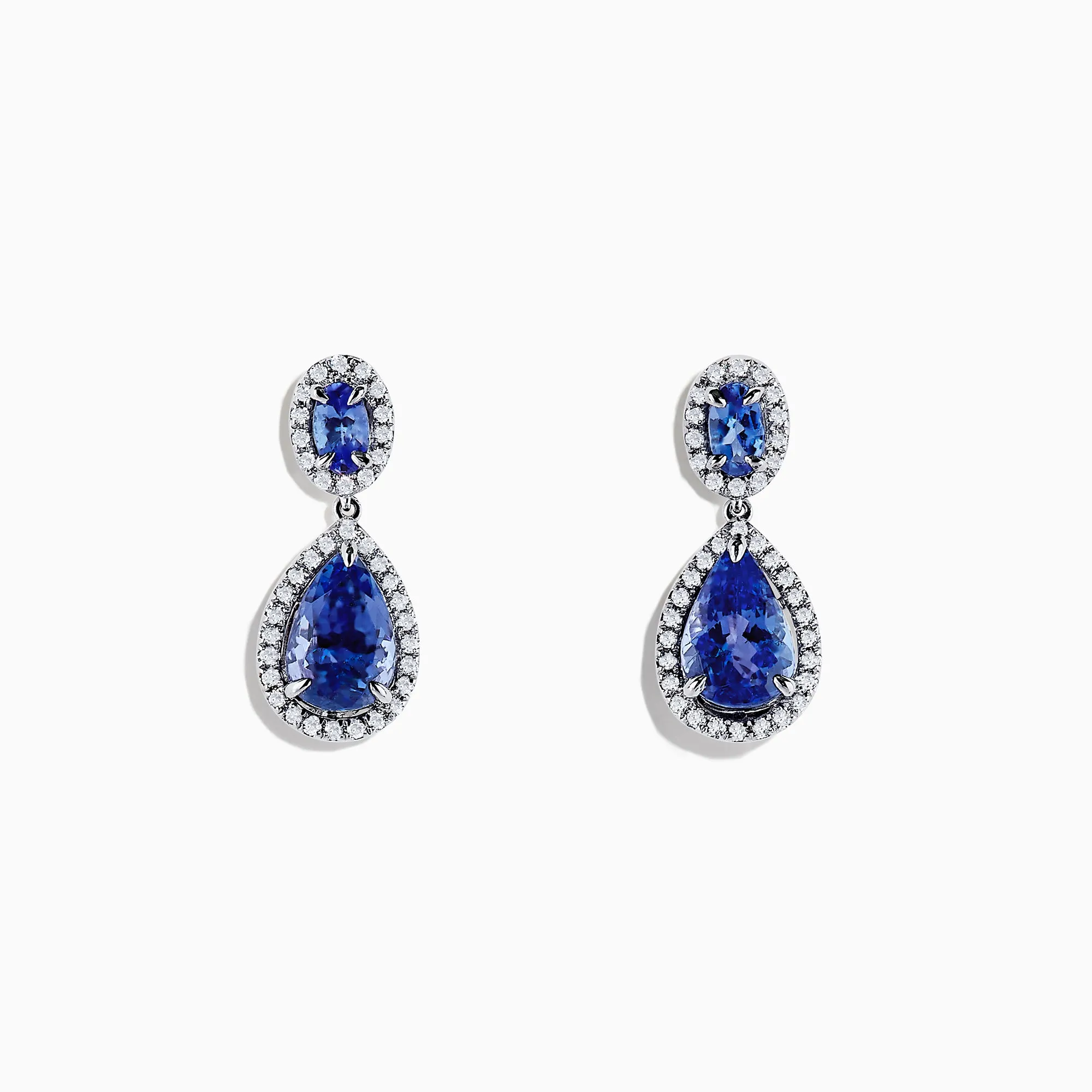 Nahla Siri 14K Gold Tanzanite and Diamond Earrings, 2.90 TCW sold by Effy