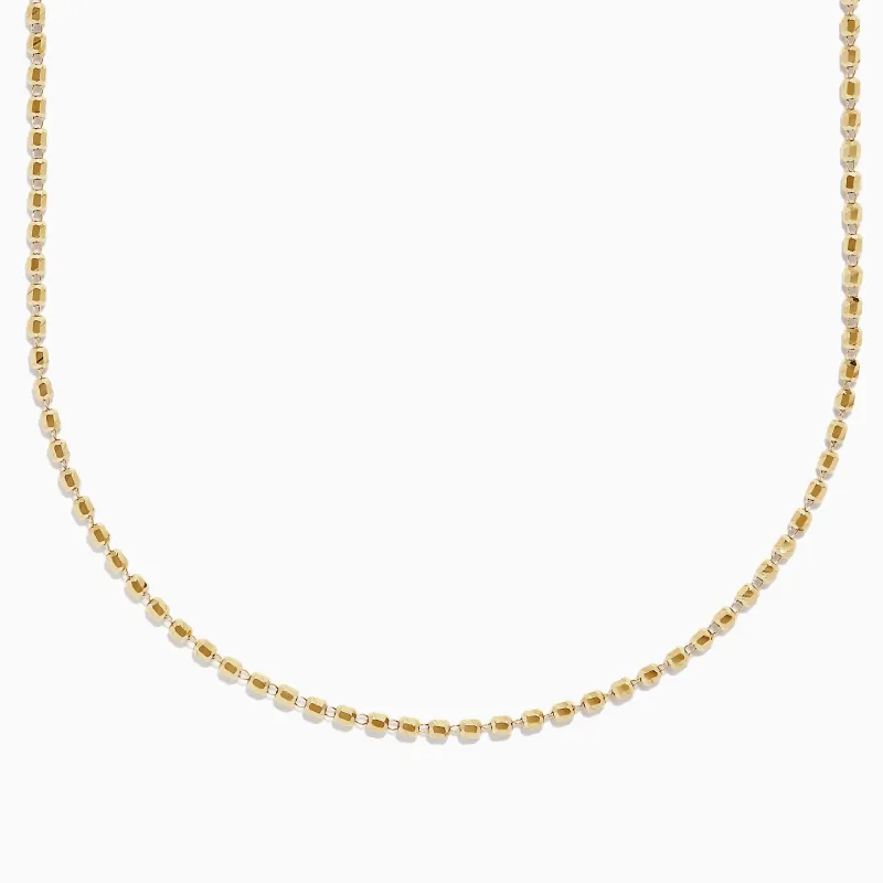 14K Yellow Gold Bead Necklace sold by Effy