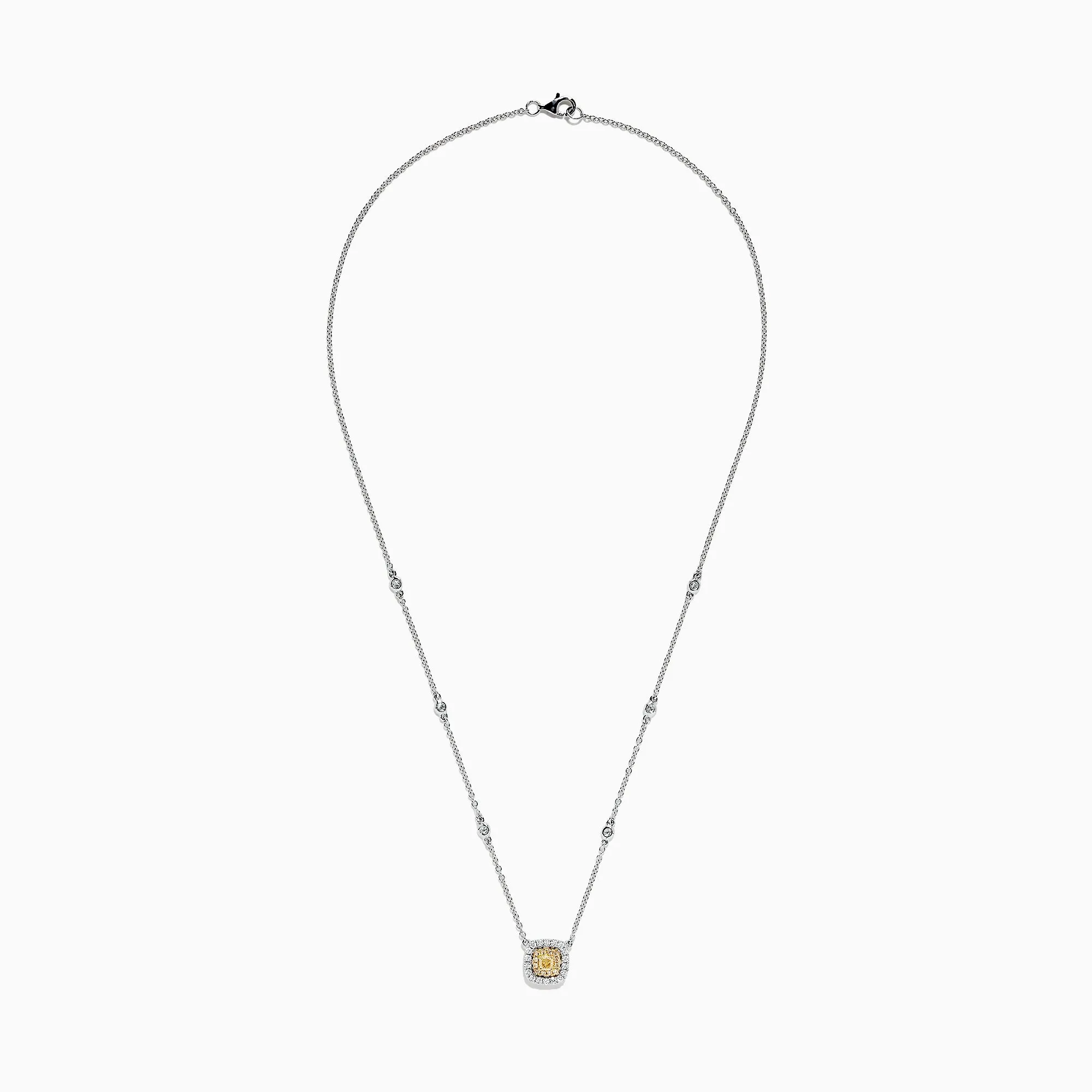 Canare 18K 2-Tone Gold Yellow & White Diamond Necklace, 0.68 TCW sold by Effy product image thumbnail 2