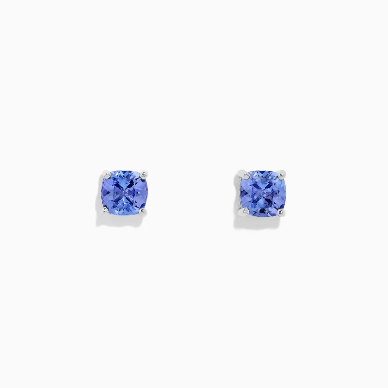 Nahla Siri Sterling Silver Tanzanite Stud Earrings, 0.95 TCW sold by Effy