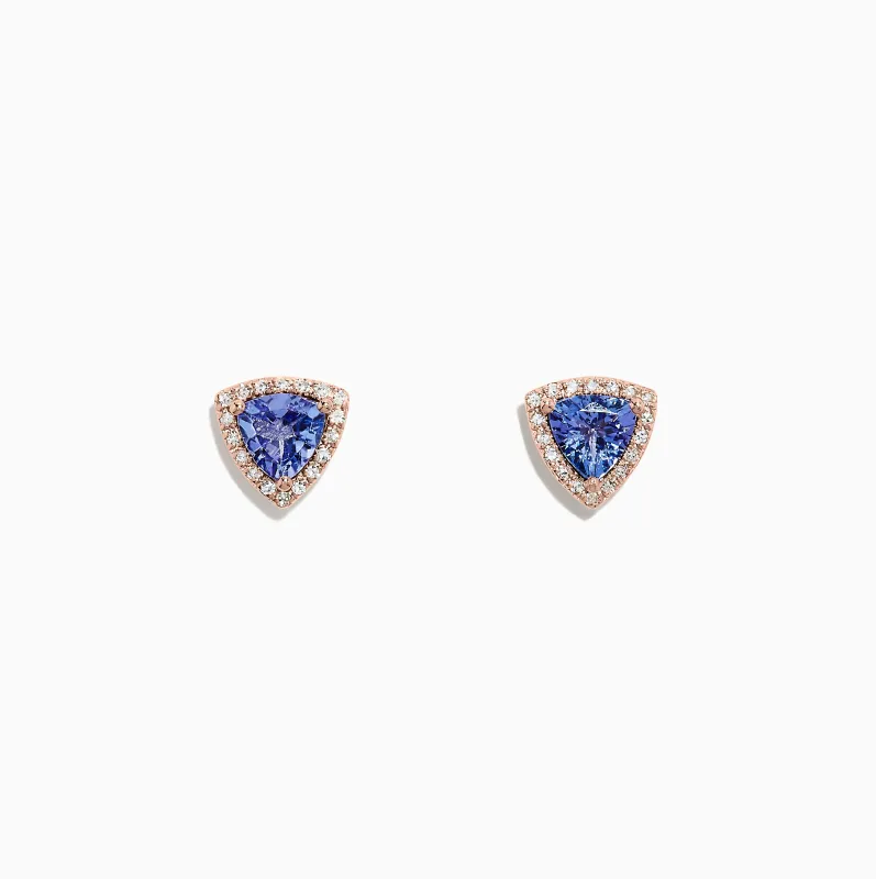 Nahla Siri 14K Rose Gold Tanzanite & Diamond Earrings, 1.19 TCW sold by Effy