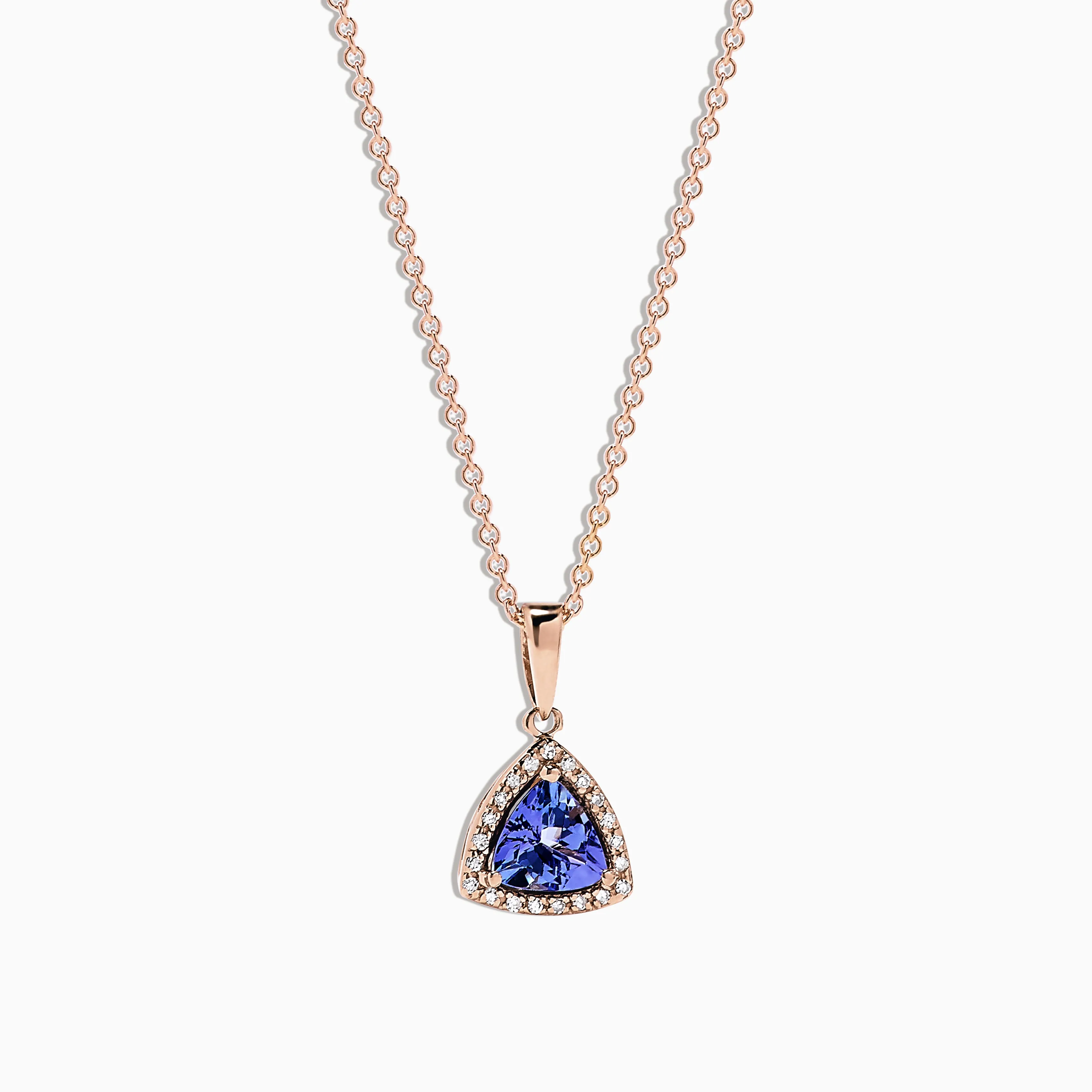 Nahla Siri 14K Rose Gold Tanzanite & Diamond Pendant, 0.72 TCW sold by Effy