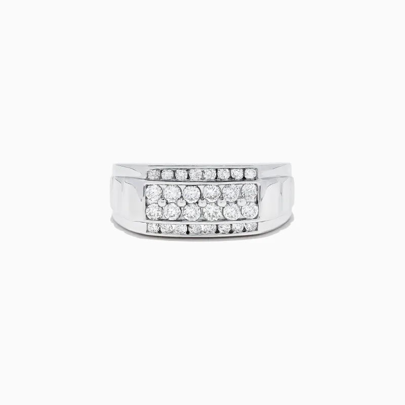 Men's 14K White Gold Diamond Ring, 0.96 TCW sold by Effy
