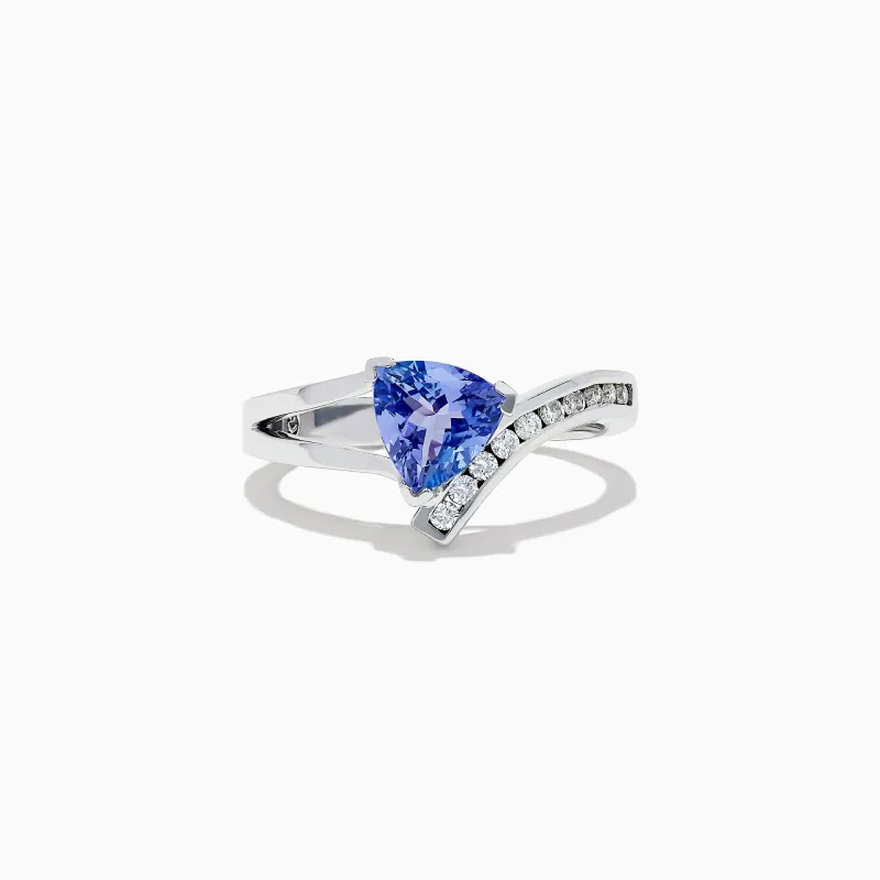 Nahla Siri 14K White Gold Tanzanite and Diamond Ring, 1.24 TCW sold by Effy