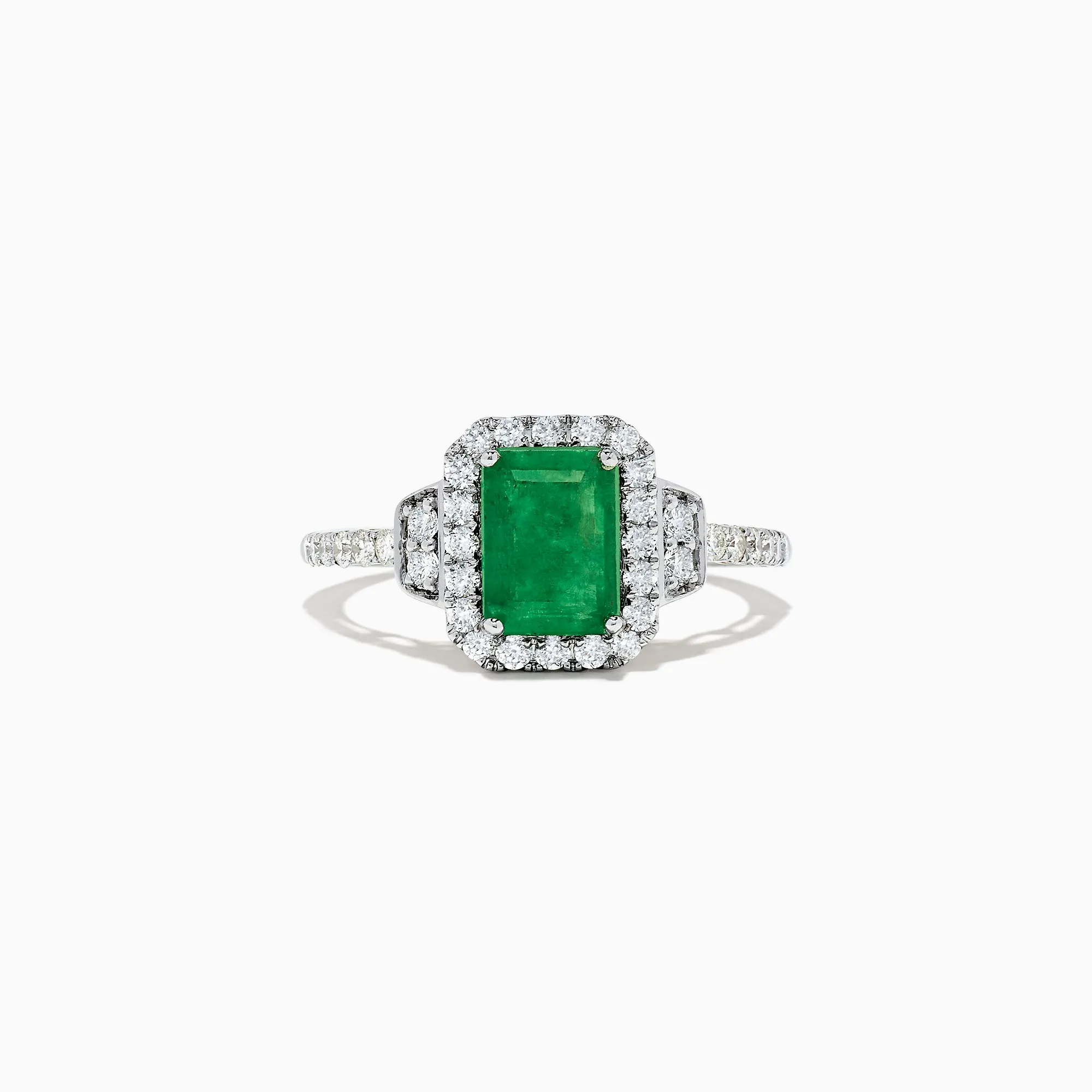 Brasilica 14K Two Tone Gold Emerald and Diamond Ring, 1.90 TCW sold by Effy