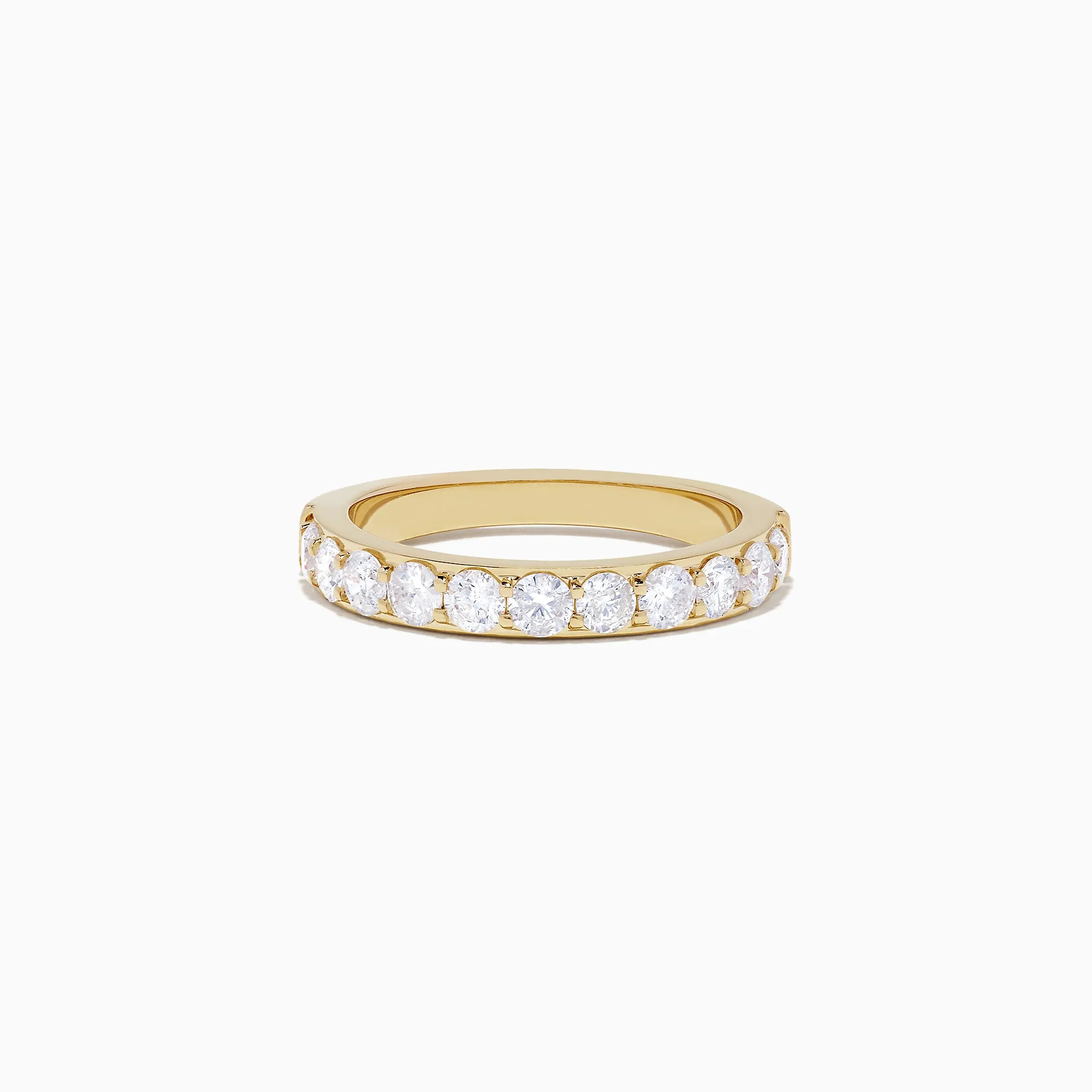 D'Oro 14K Yellow Gold Prong Set Diamond Band, 1.00 TCW sold by Effy