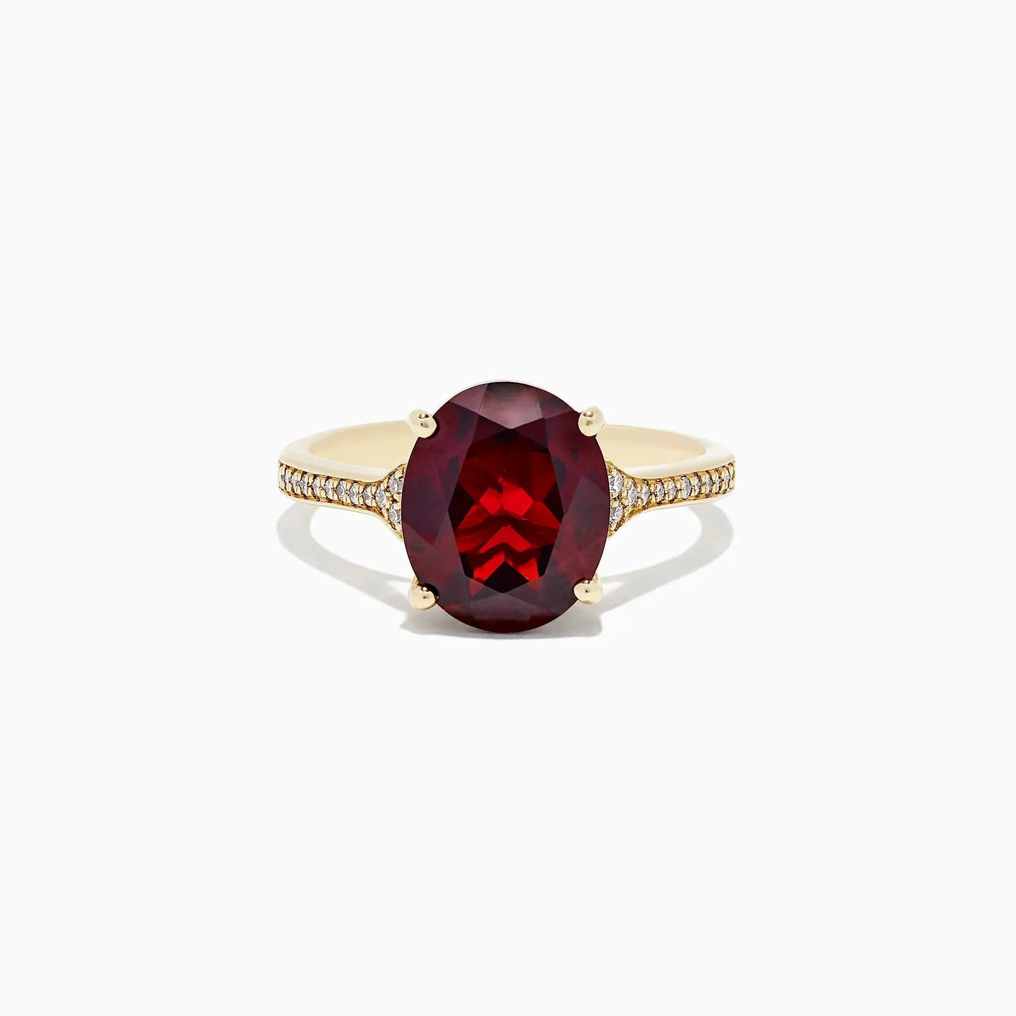 Bordeaux 14K Yellow Gold Garnet and Diamond Ring, 4.76 TCW sold by Effy