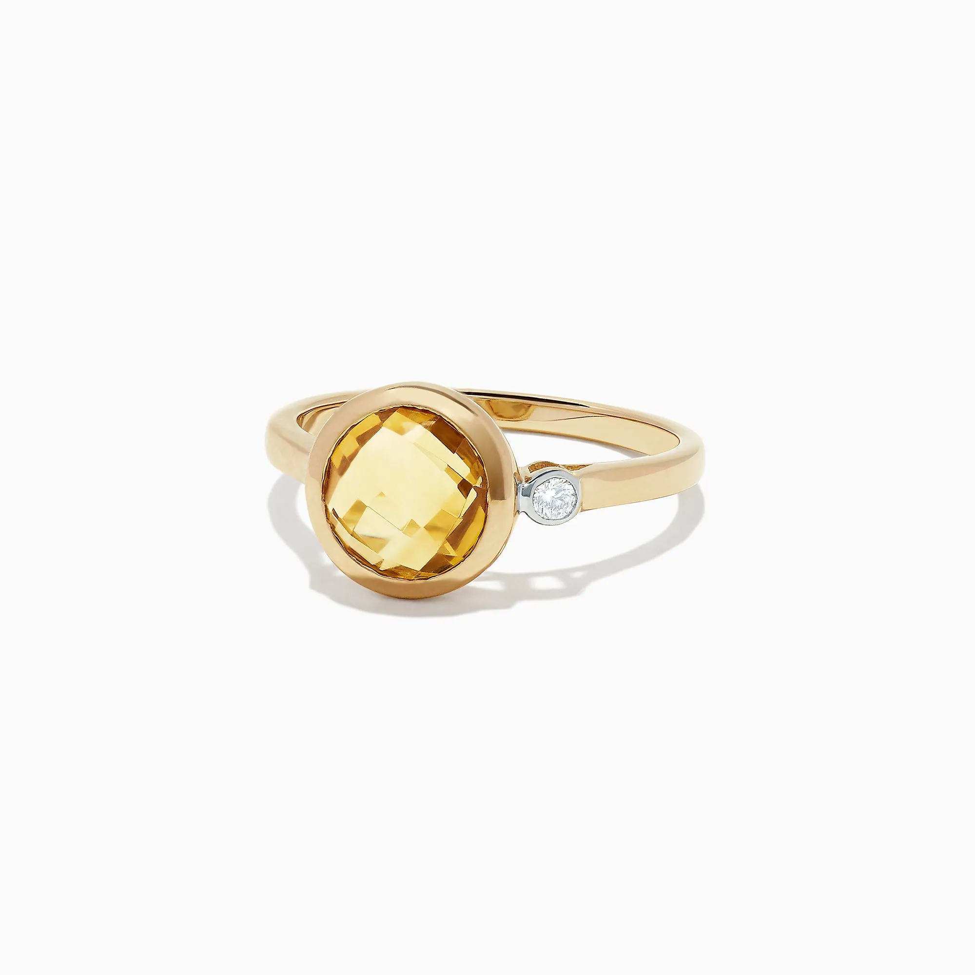 Sunset 14K Yellow Gold Citrine and Diamond Ring, 1.53 TCW sold by Effy product image thumbnail 2