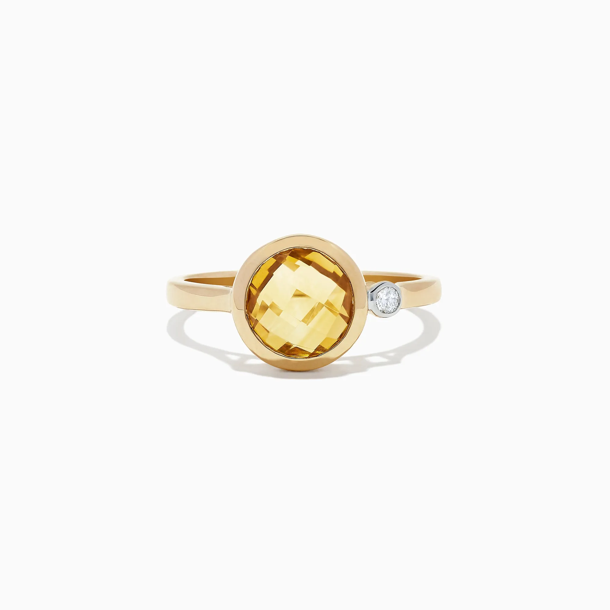 Sunset 14K Yellow Gold Citrine and Diamond Ring, 1.53 TCW sold by Effy
