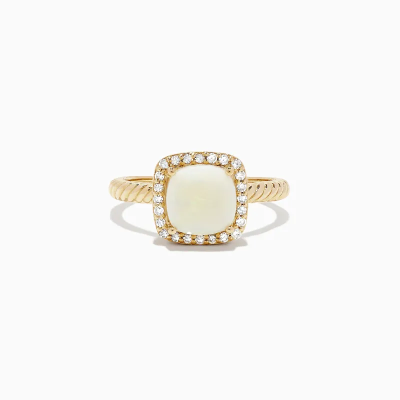Aurora 14K Yellow Gold Opal and Diamond Ring, 1.33 TCW sold by Effy
