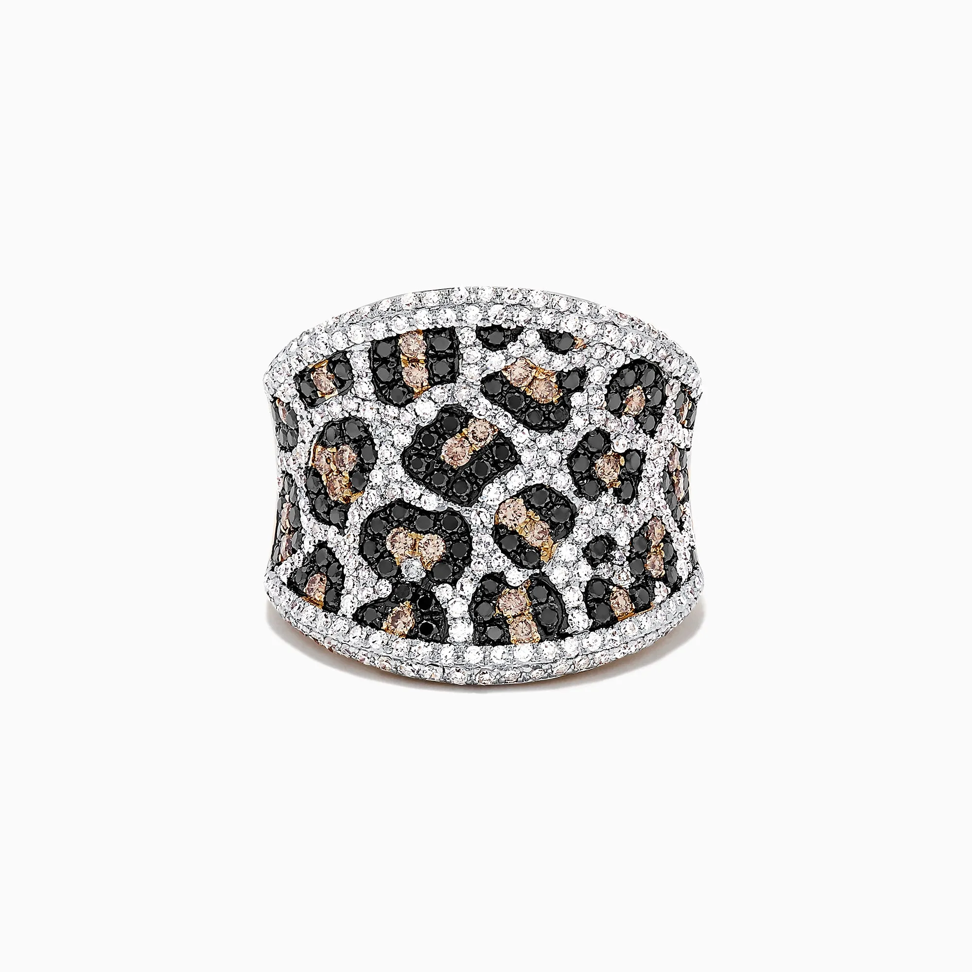 14K Yellow Gold Espresso, Black and White Diamond Ring, 1.83 TCW sold by Effy