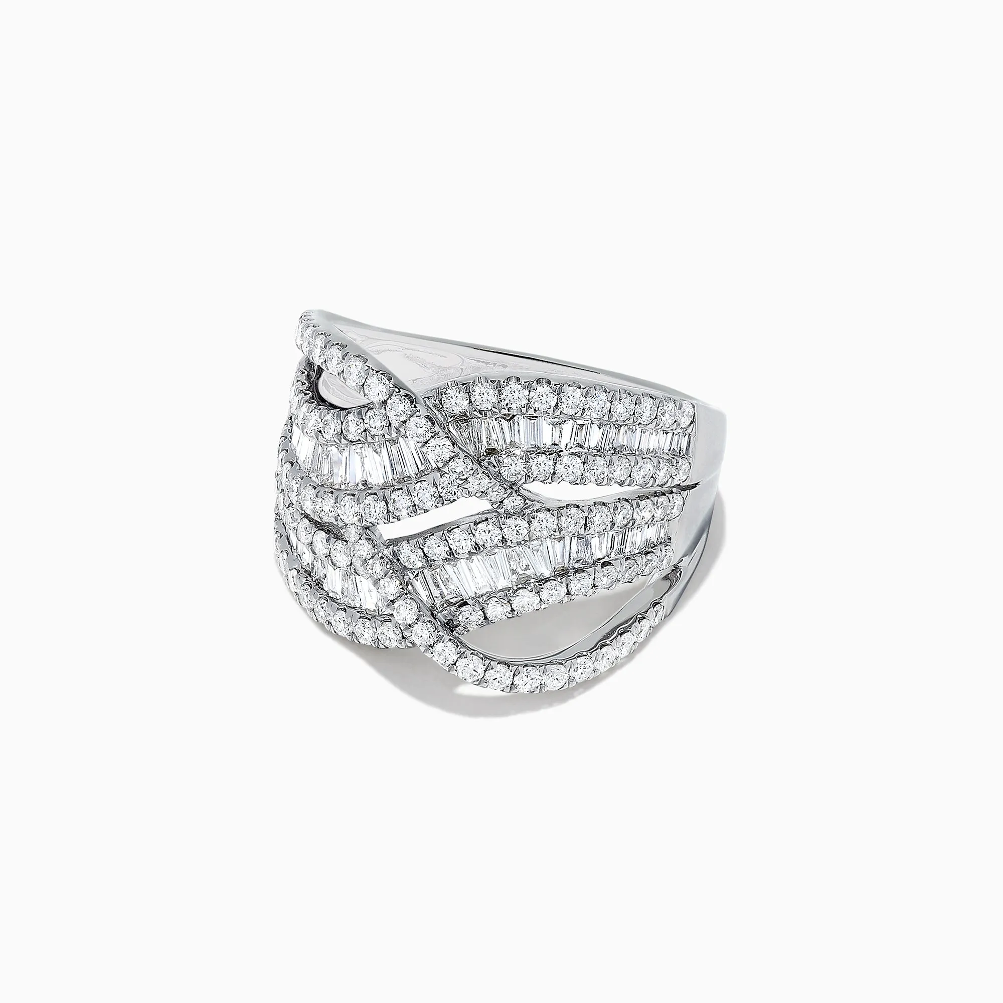 Classique 14K White Gold Diamond Waves Ring, 1.66 TCW sold by Effy product image thumbnail 3