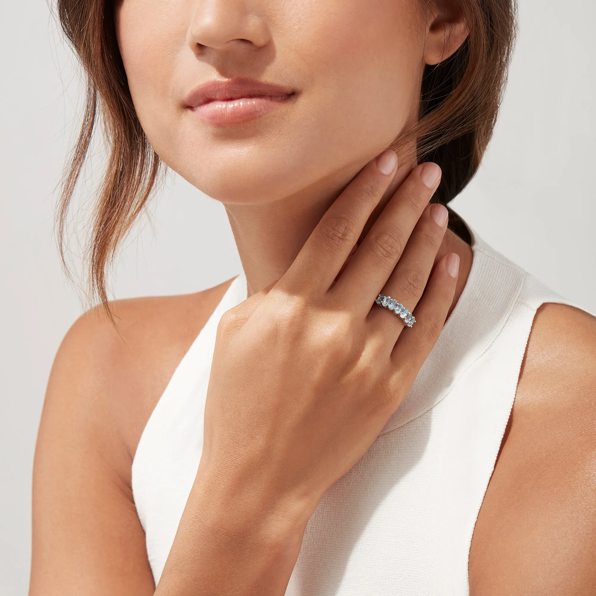 Aquarius Sterling Silver Aquamarine Ring, 1.50 TCW sold by Effy product image thumbnail 2