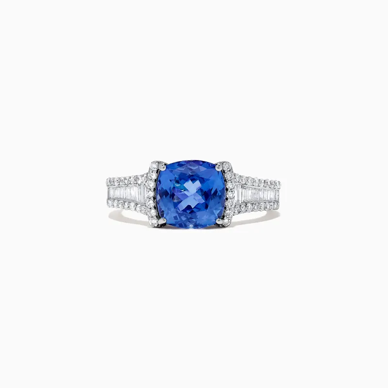 Nahla Siri 14K White Gold Tanzanite and Diamond Ring, 2.18 TCW sold by Effy