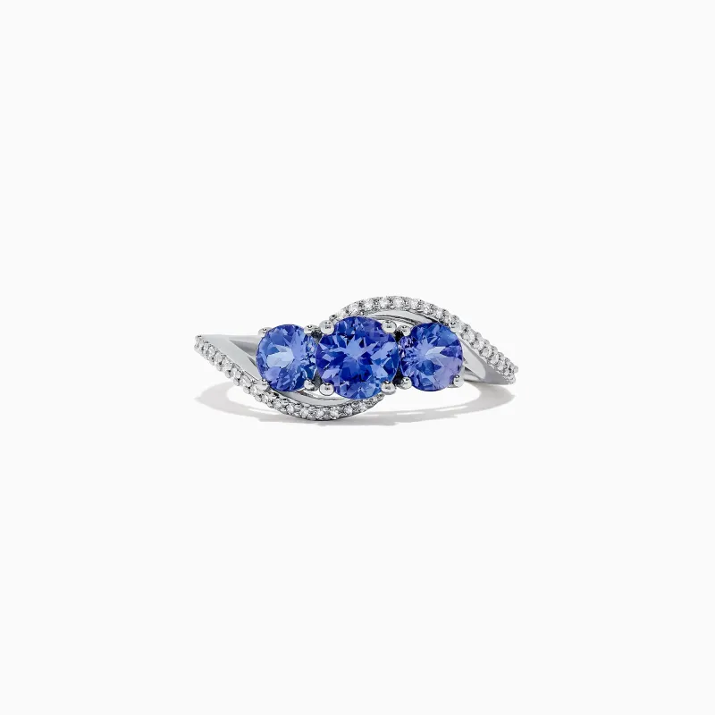 Nahla Siri 14K White Gold Tanzanite and Diamond Ring, 1.63 TCW sold by Effy