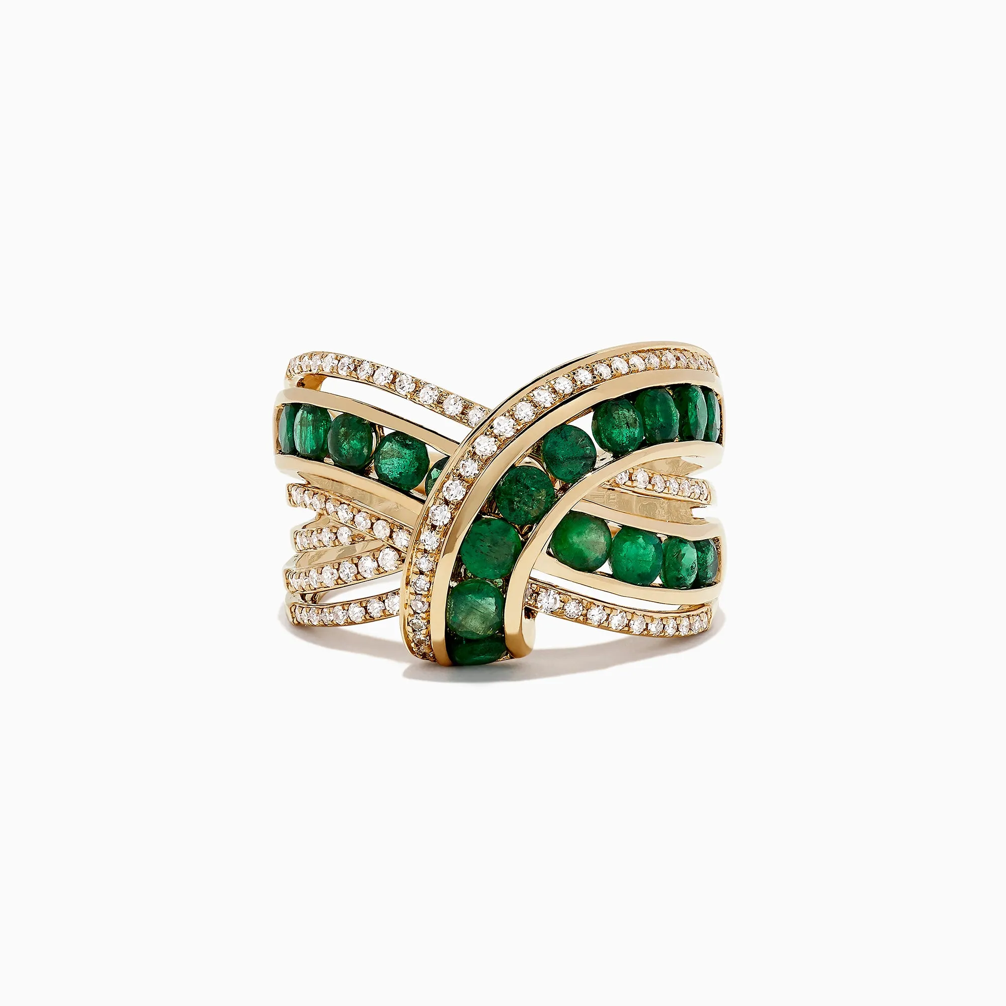 Brasilica 14K Yellow Gold Emerald and Diamond Wrap Ring, 2.22 TCW sold by Effy