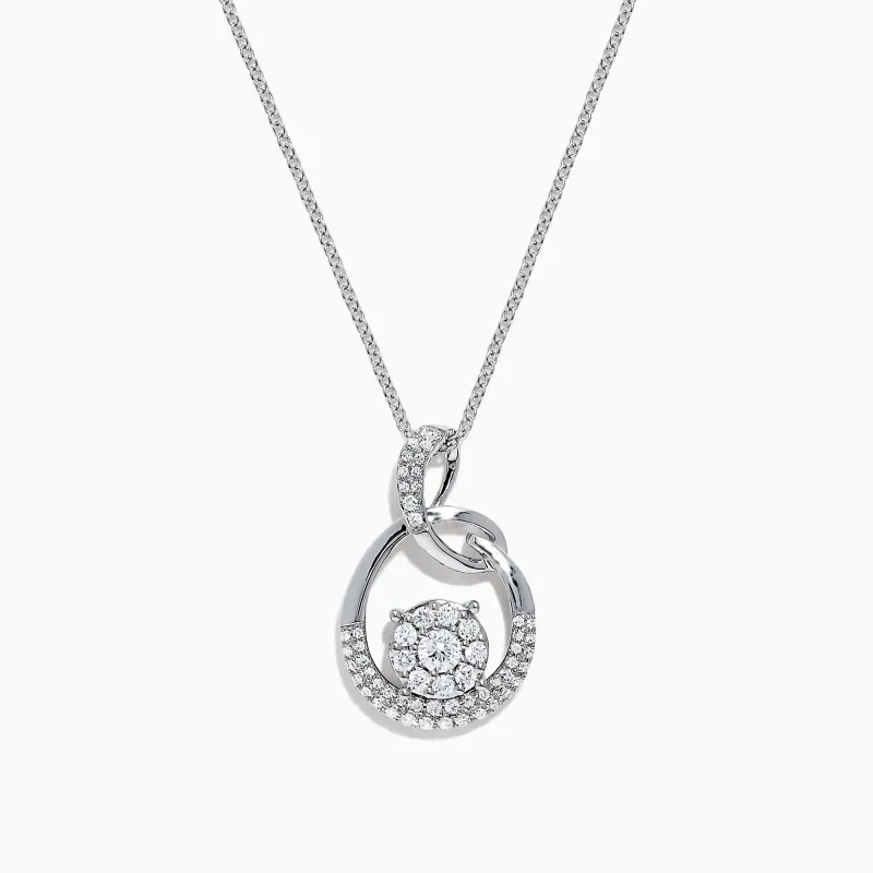 Bouquet 14K White Gold Diamond Pendant, 0.53 TCW sold by Effy