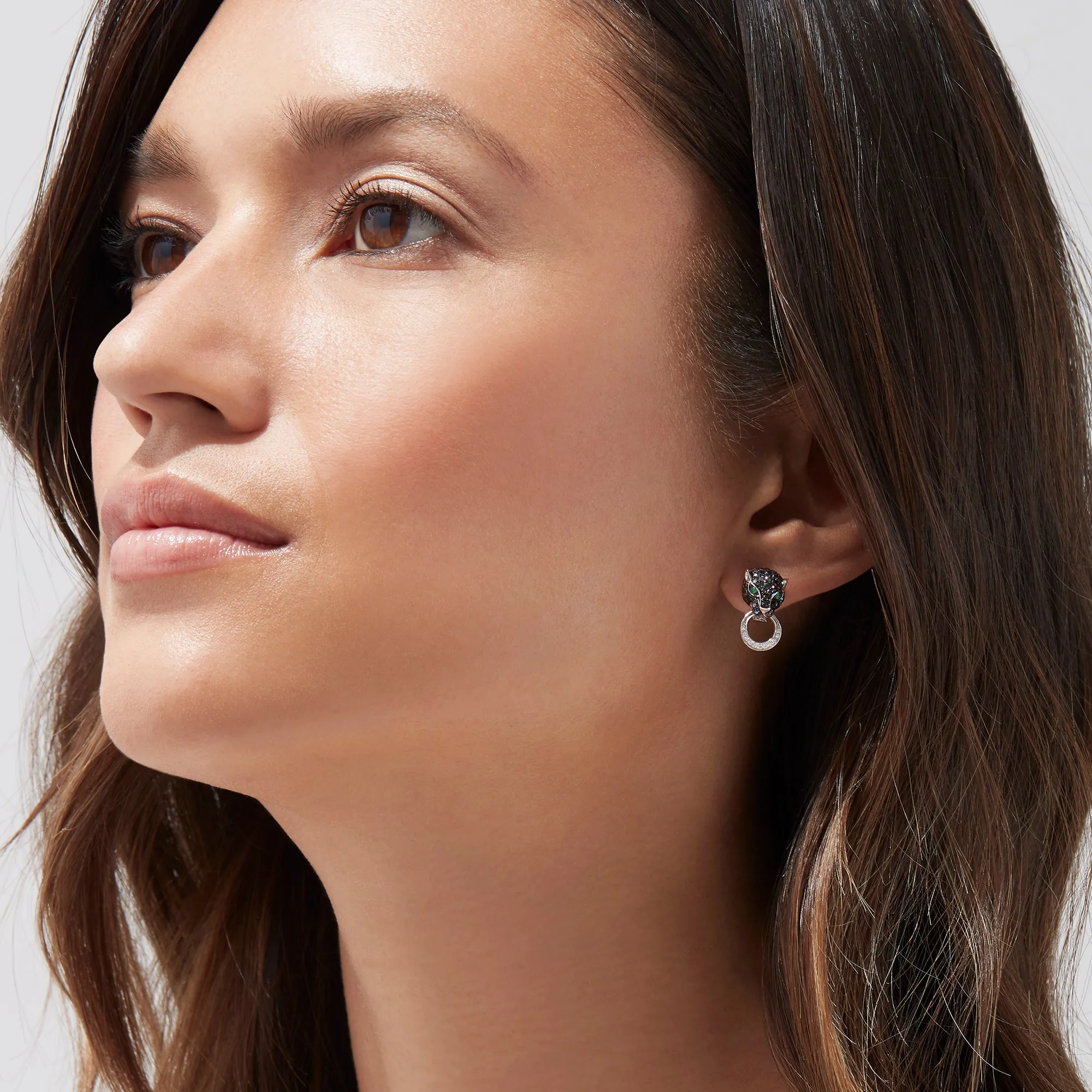 Signature 14K White Gold Black Diamond & Emerald Earrings, 0.84 TCW sold by Effy product image thumbnail 2