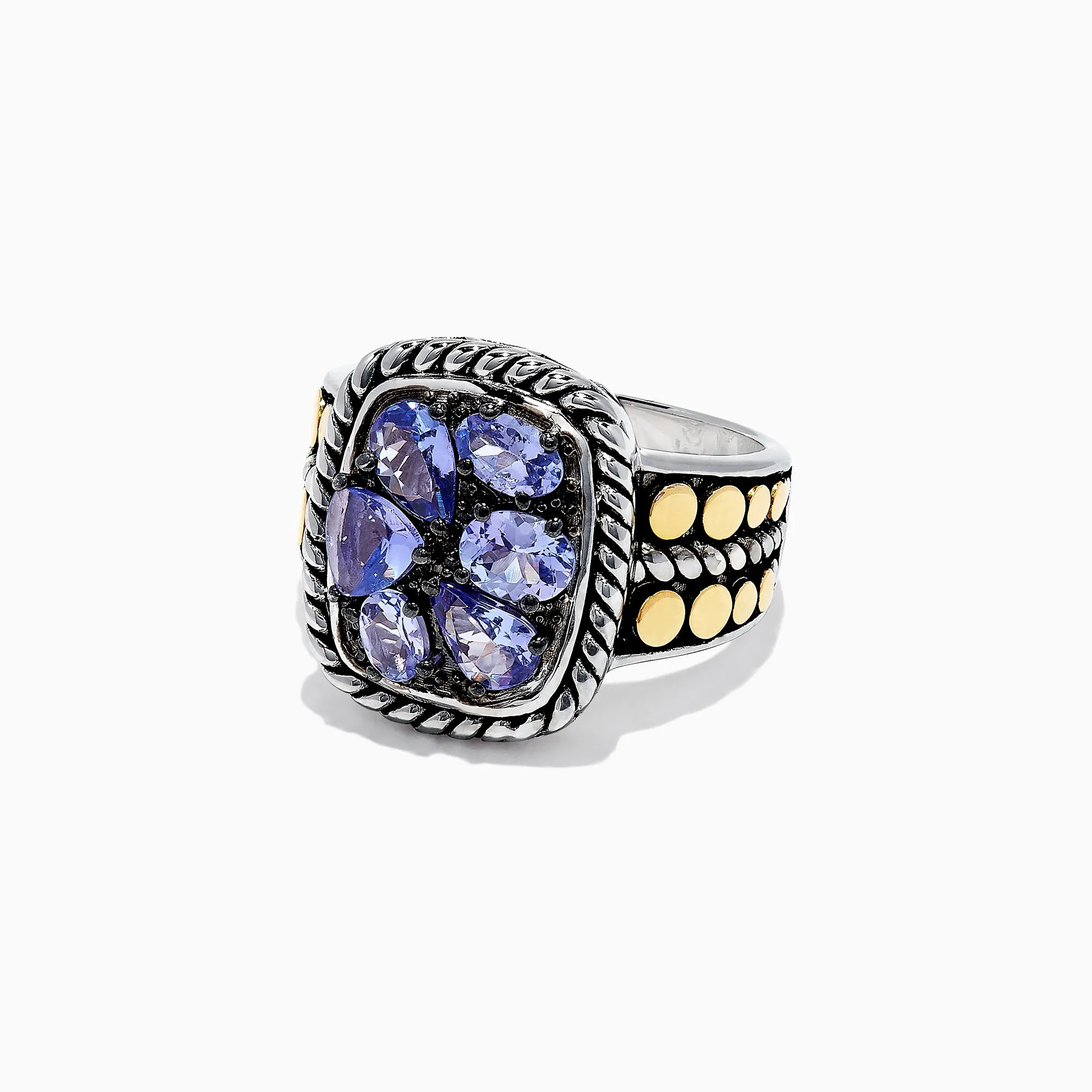 Nahla Siri Silver & 18K Gold Tanzanite Ring, 1.85 TCW sold by Effy product image thumbnail 2