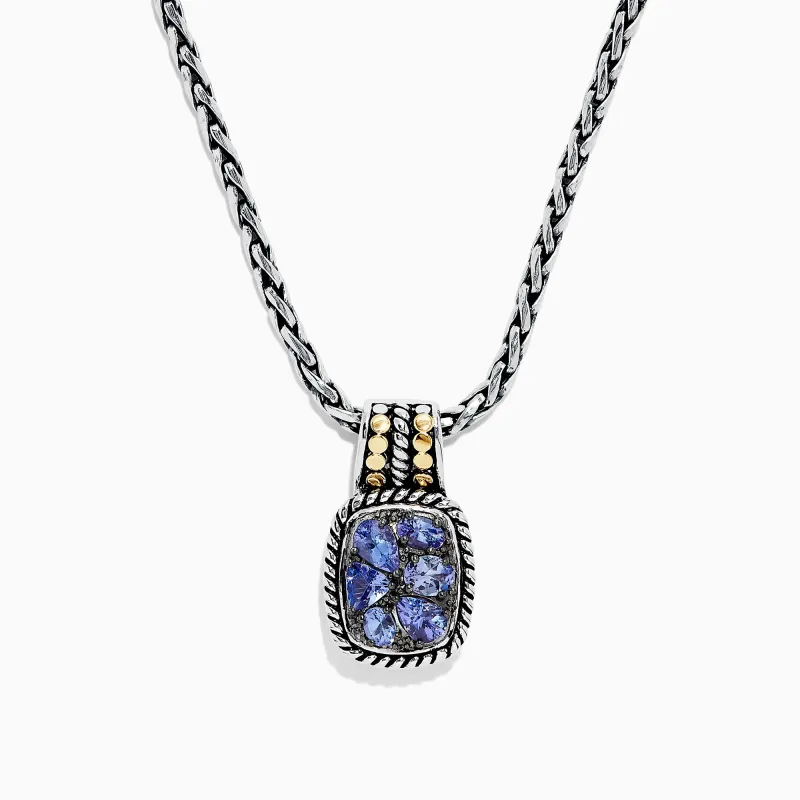 Nahla Siri Silver & 18K Gold Tanzanite Pendant, 1.85 TCW sold by Effy