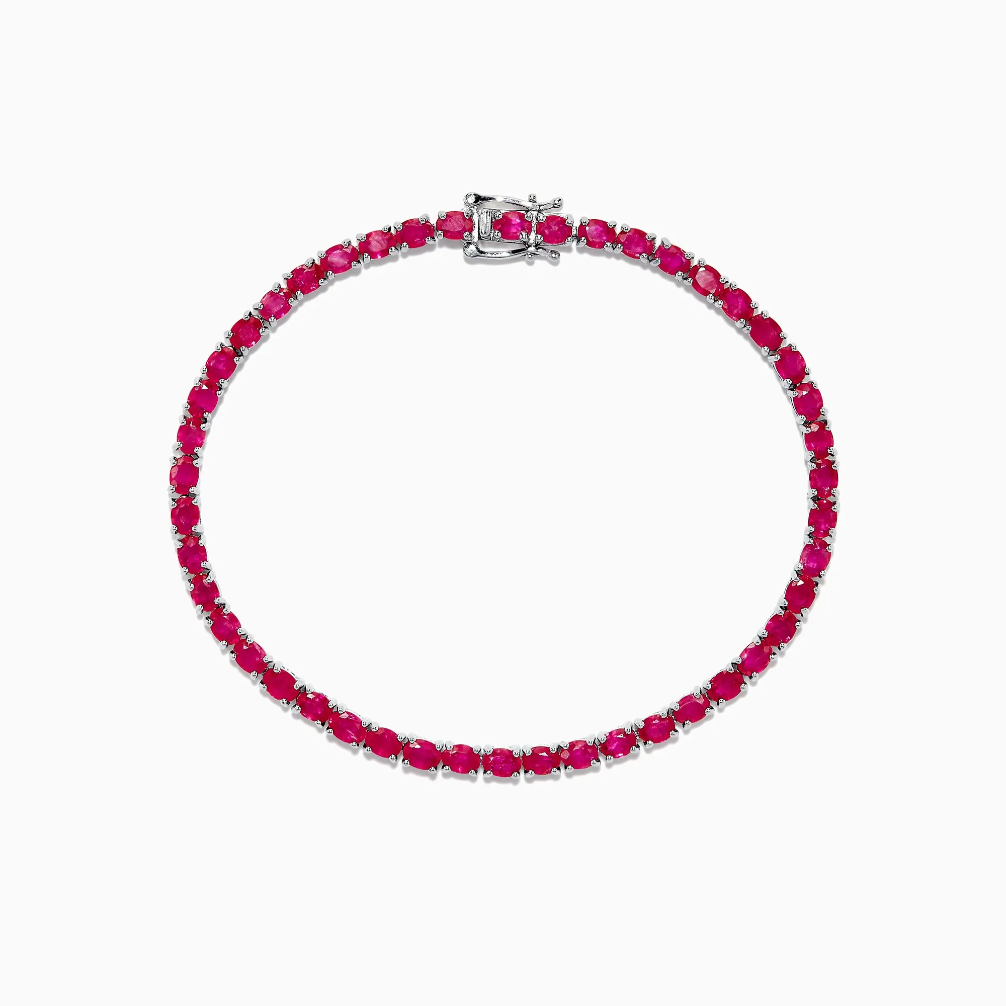 Ruby Royale Sterling Silver Ruby Tennis Bracelet, 6.99 TCW sold by Effy