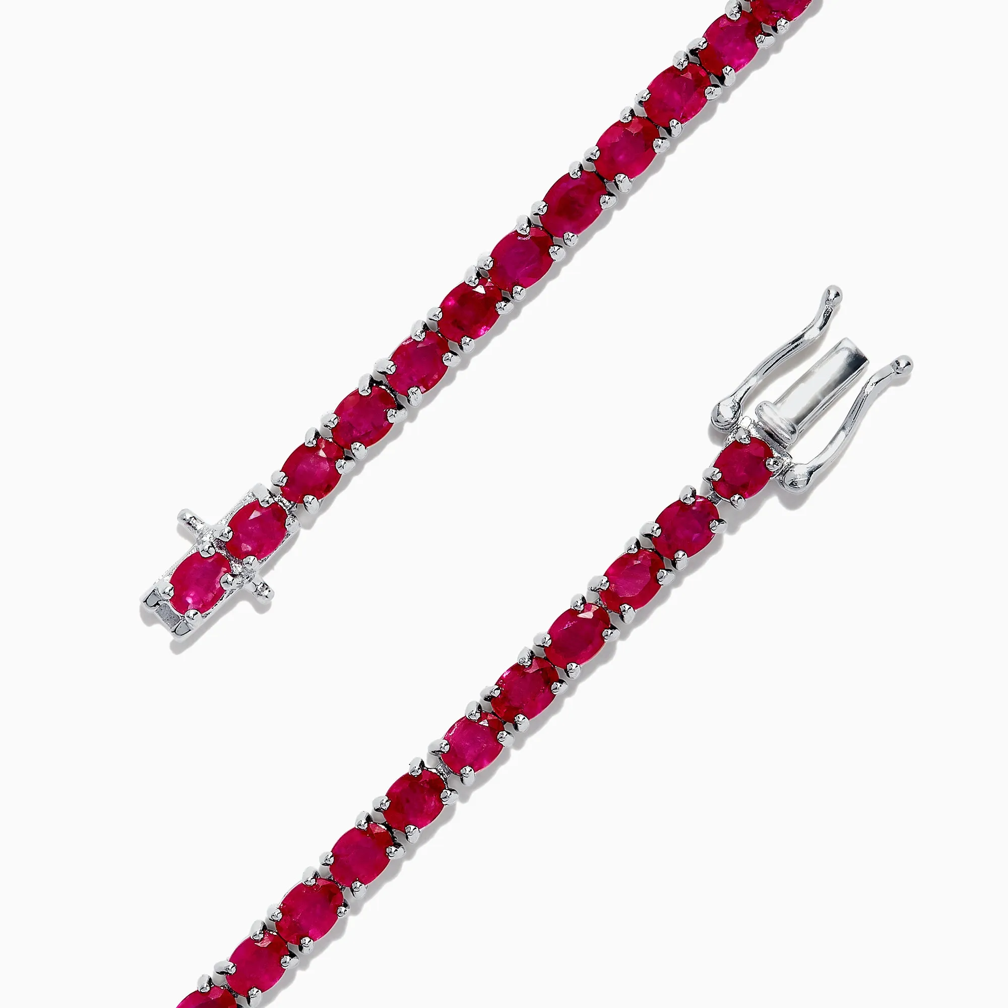 Ruby Royale Sterling Silver Ruby Tennis Bracelet, 6.99 TCW sold by Effy product image thumbnail 2