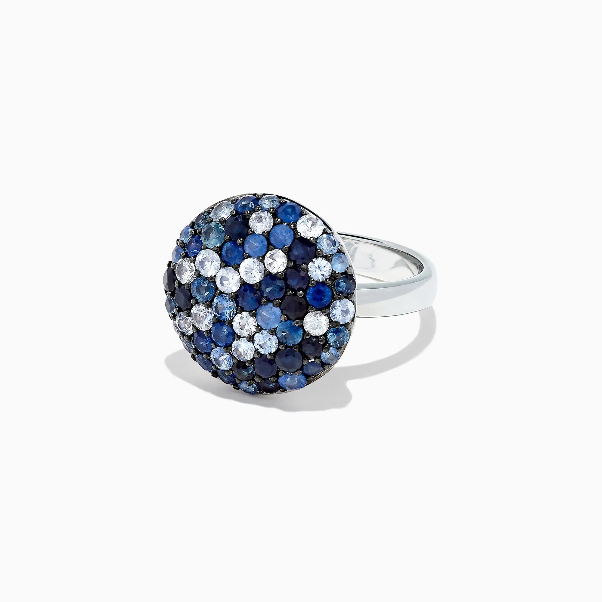 Splash Sterling Silver Blue Sapphire Circle Ring, 2.95 TCW sold by Effy product image thumbnail 2