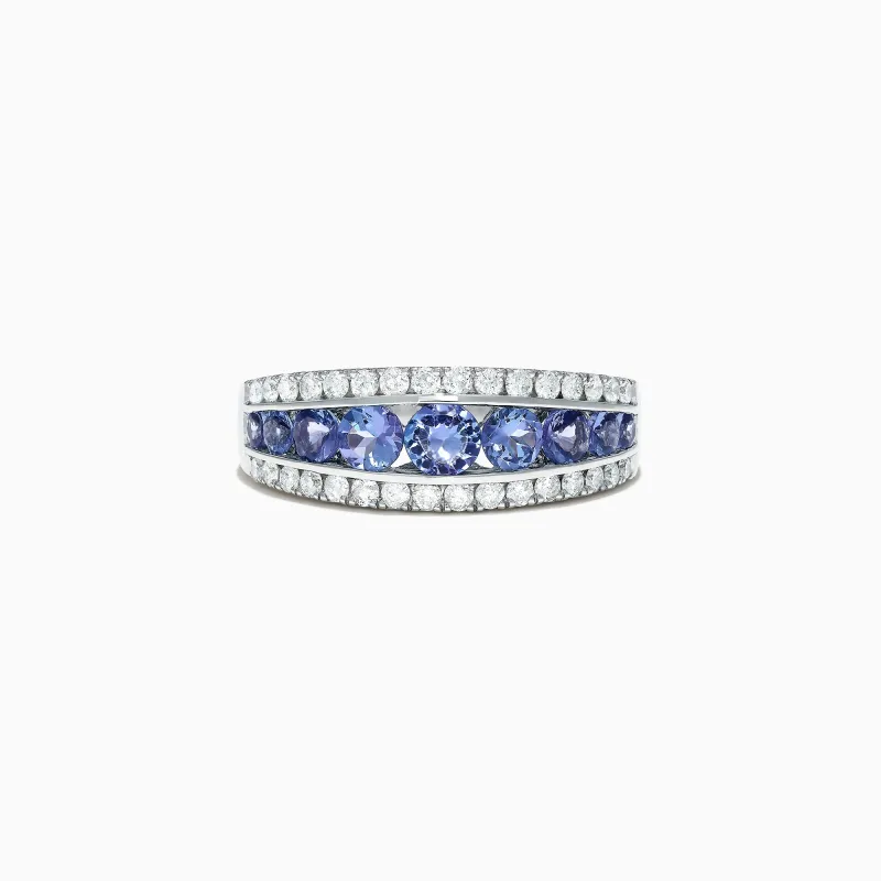 Nahla Siri 14K White Gold Tanzanite and Diamond Ring, 1.54 TCW sold by Effy