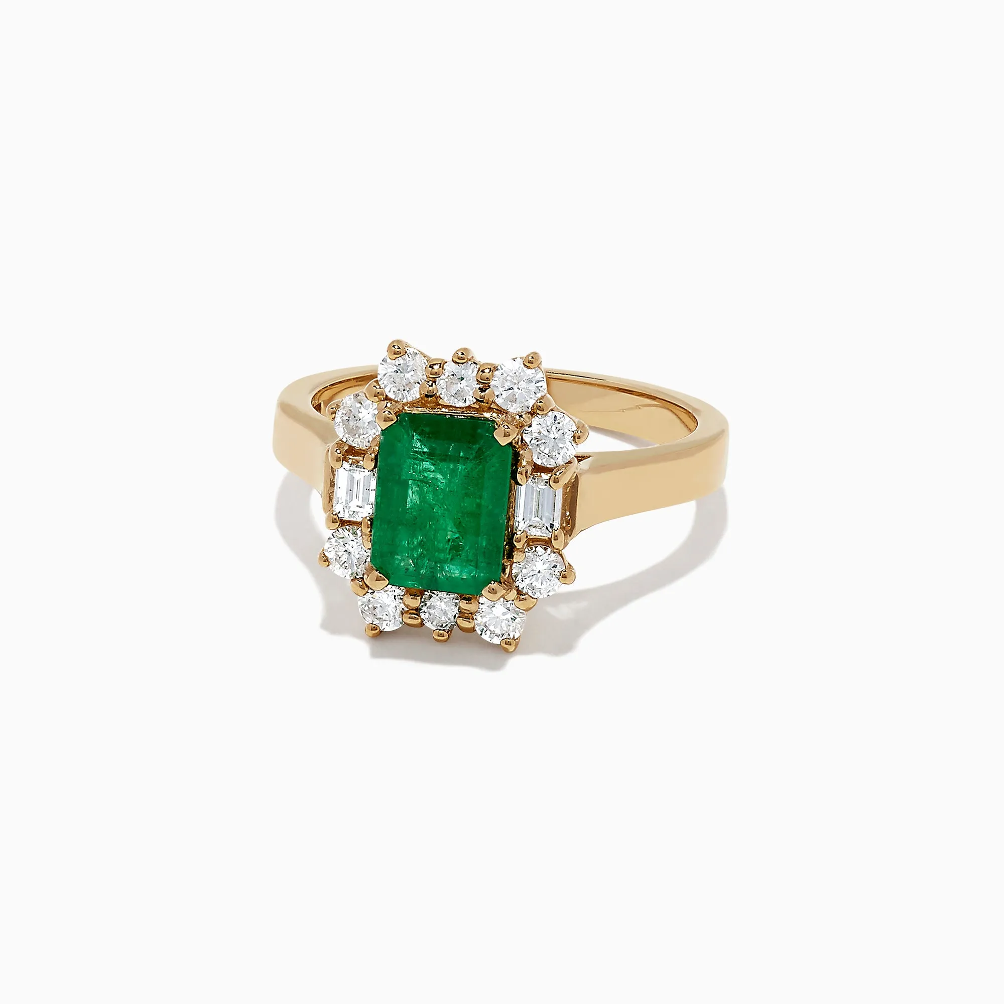 Brasilica 14K Yellow Gold Emerald and Diamond Ring, 2.09 TCW sold by Effy product image thumbnail 2