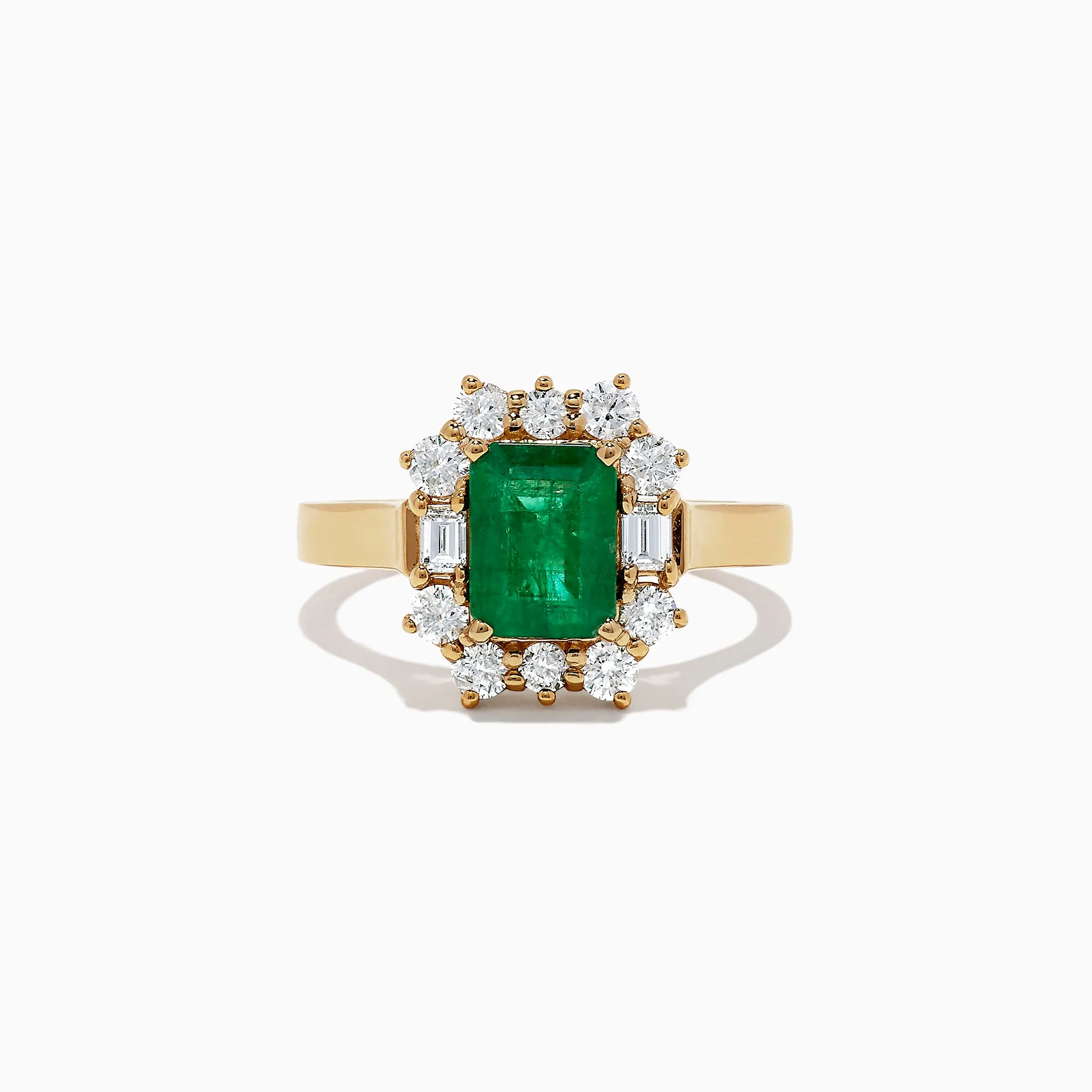 Brasilica 14K Yellow Gold Emerald and Diamond Ring, 2.09 TCW sold by Effy