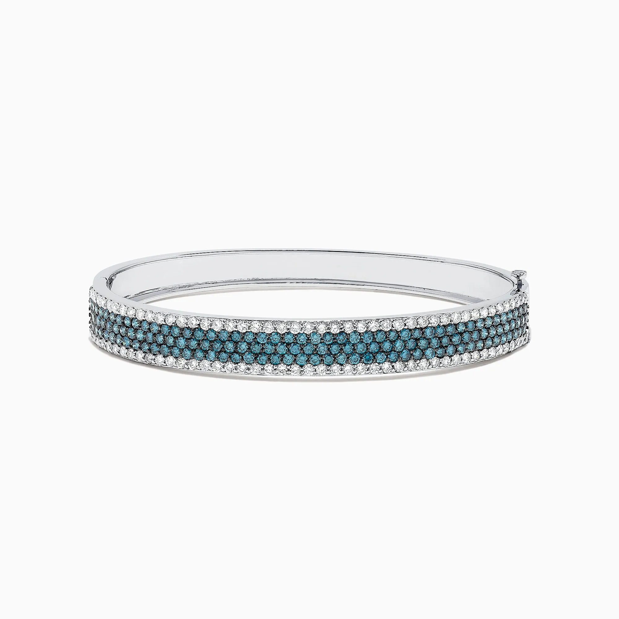 Bella Bleu 14K White Gold Blue and White Diamond Bangle, 4.47 TCW sold by Effy