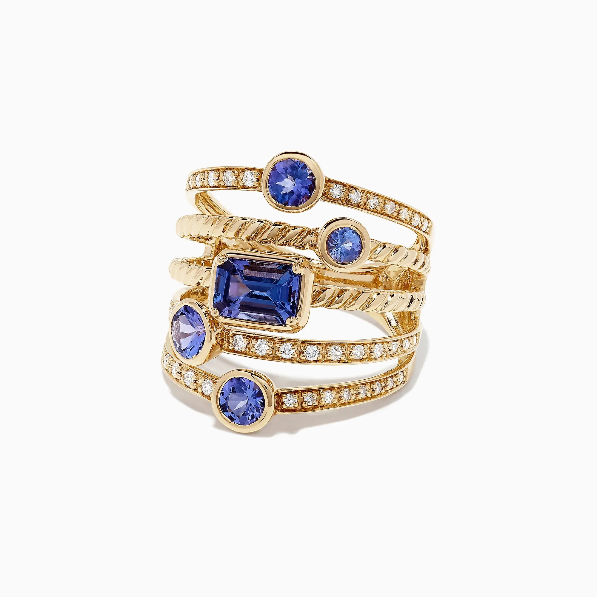 Nahla Siri 14K Yellow Gold Tanzanite and Diamond Ring, 2.26 TCW sold by Effy product image thumbnail 3