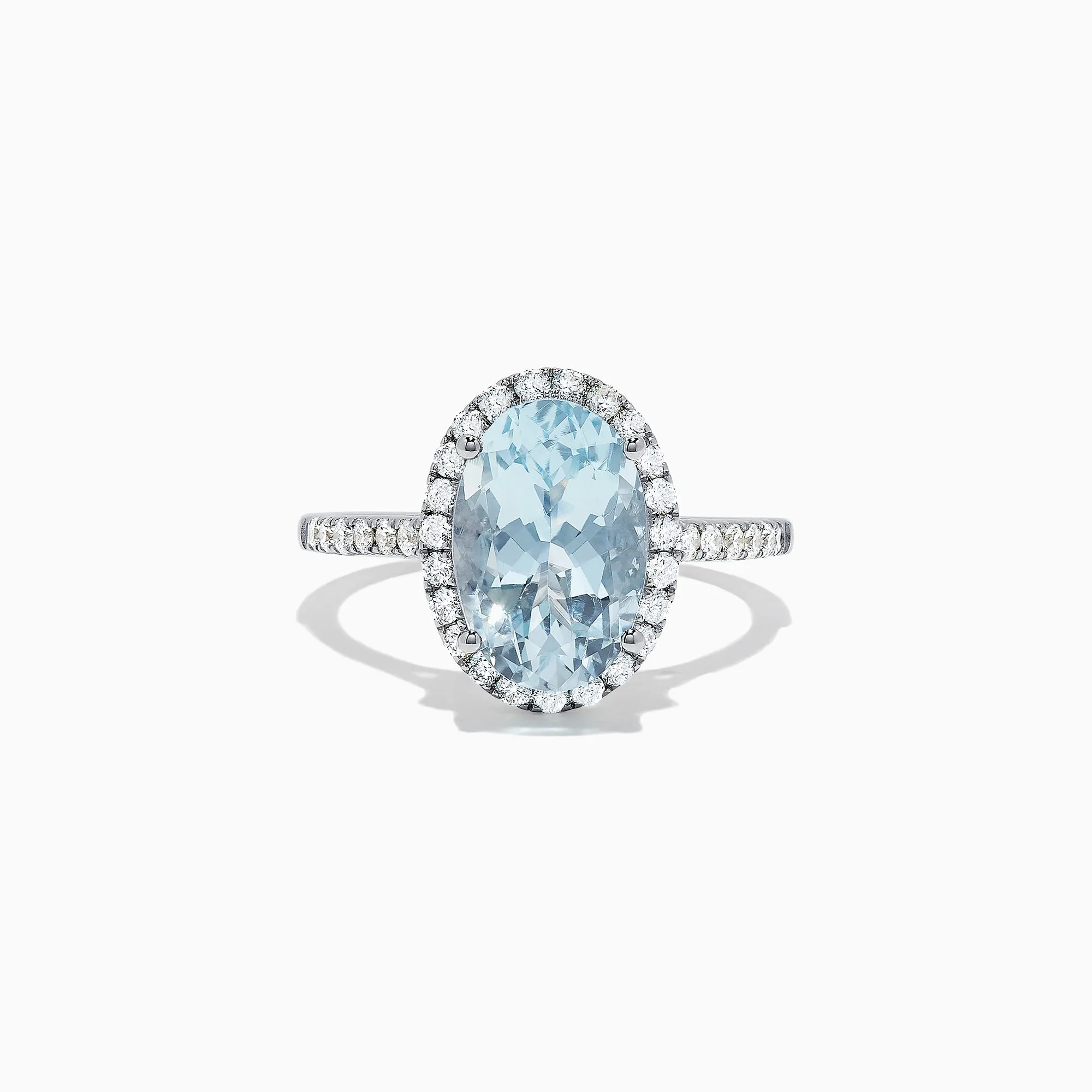 Aquarius 14K White Gold Aquamarine and Diamond Ring, 3.45 TCW sold by Effy