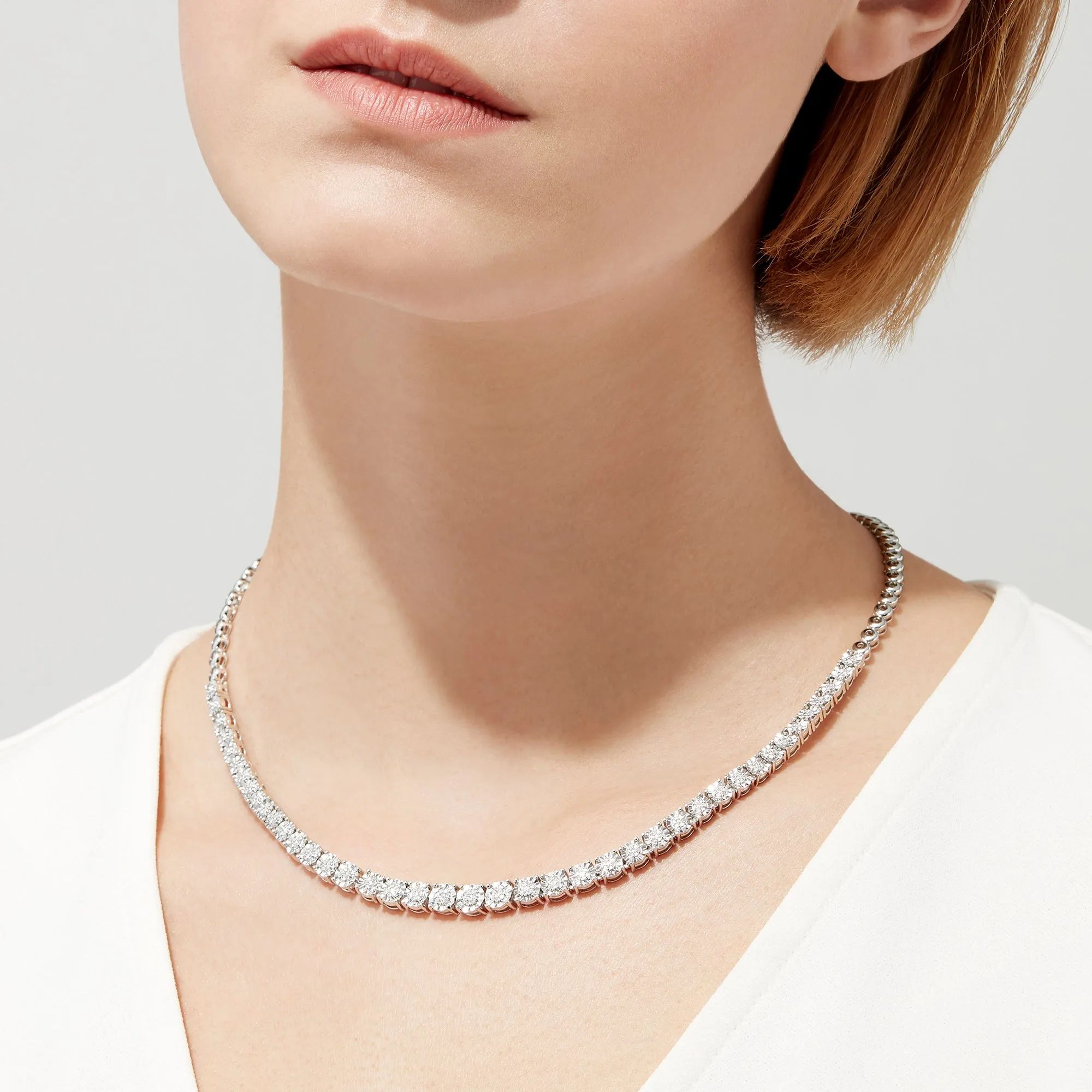 925 Sterling Silver Diamond Necklace, 0.31 TCW sold by Effy product image thumbnail 2