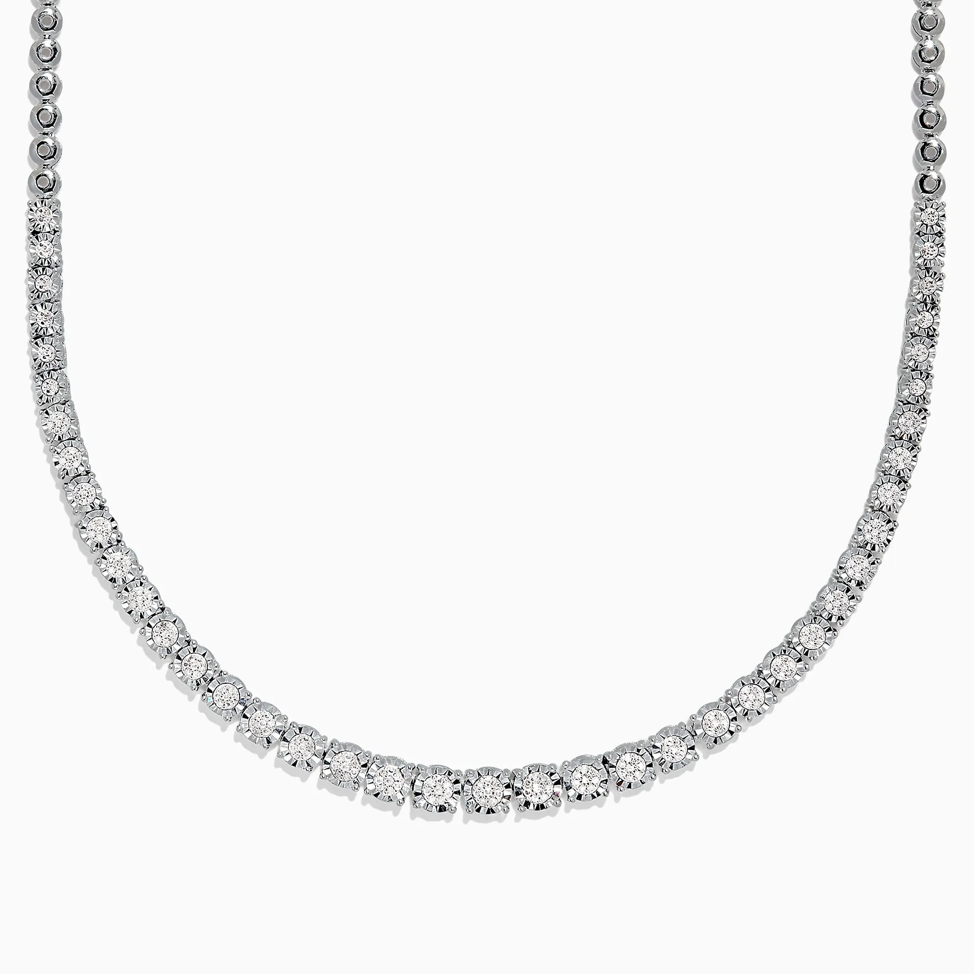 925 Sterling Silver Diamond Necklace, 0.31 TCW sold by Effy