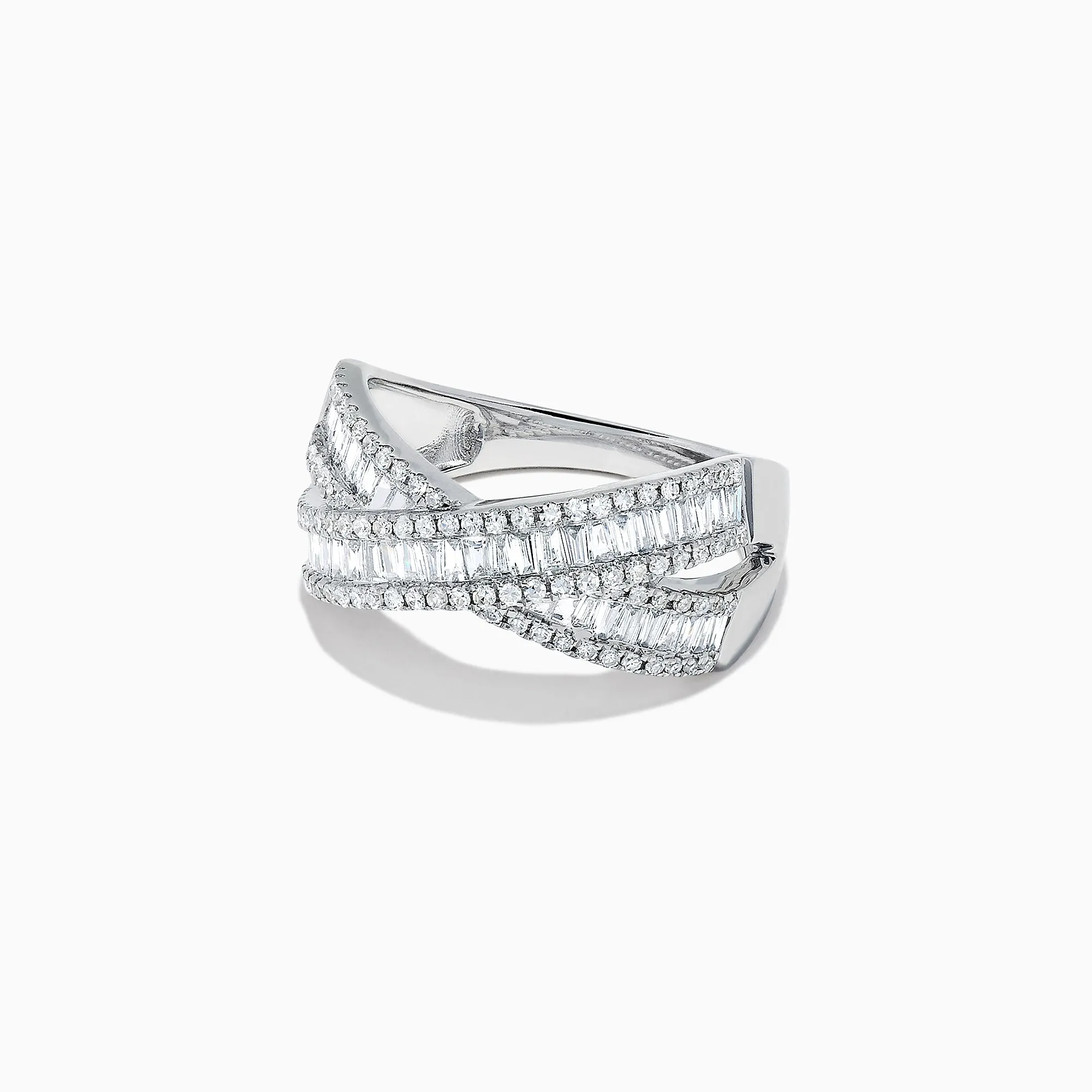 Classique 14K White Gold Diamond Criss Cross Ring, 0.95 TCW sold by Effy product image thumbnail 3