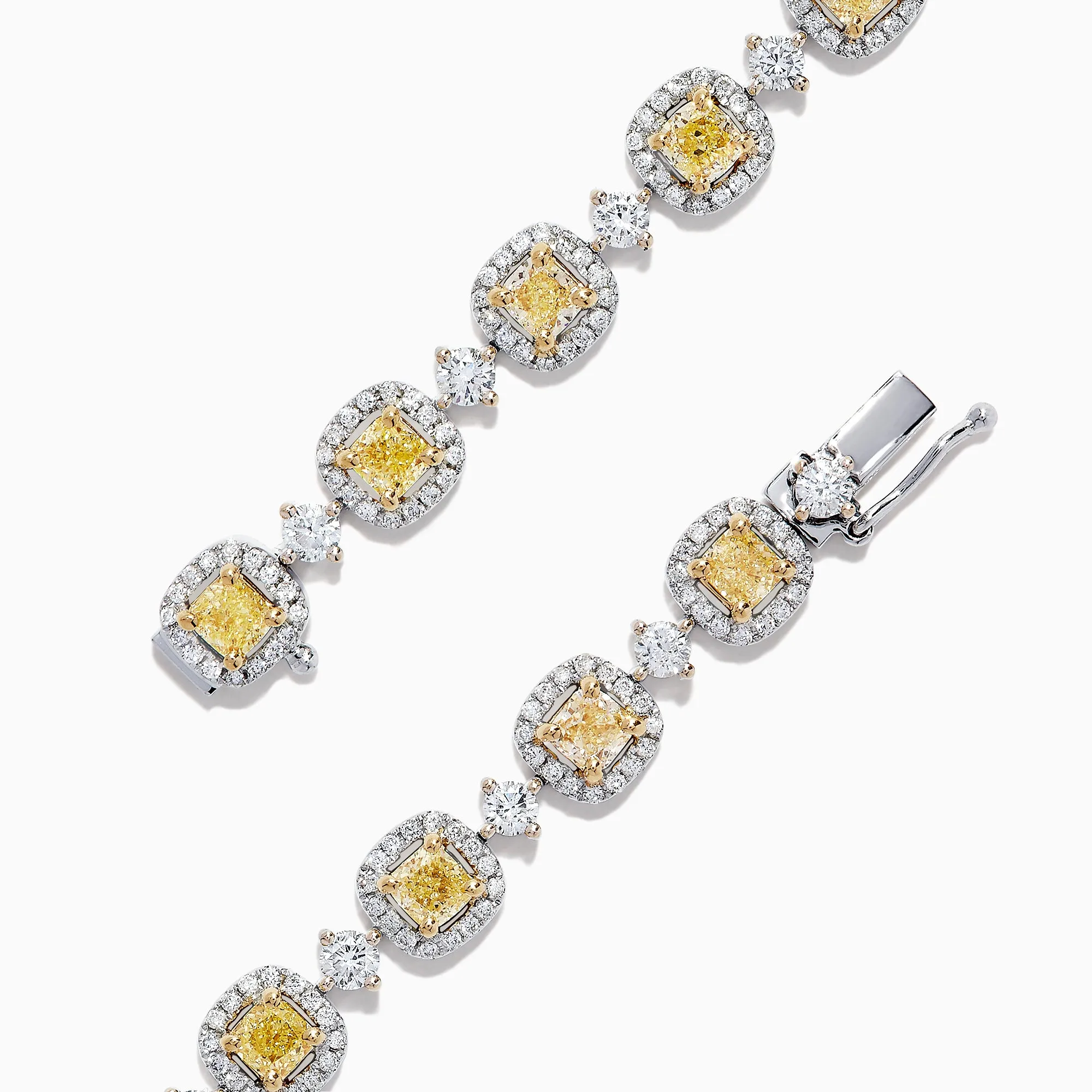 Canare 18K Gold Yellow & White Diamond Tennis Bracelet, 4.71 TCW sold by Effy product image thumbnail 2