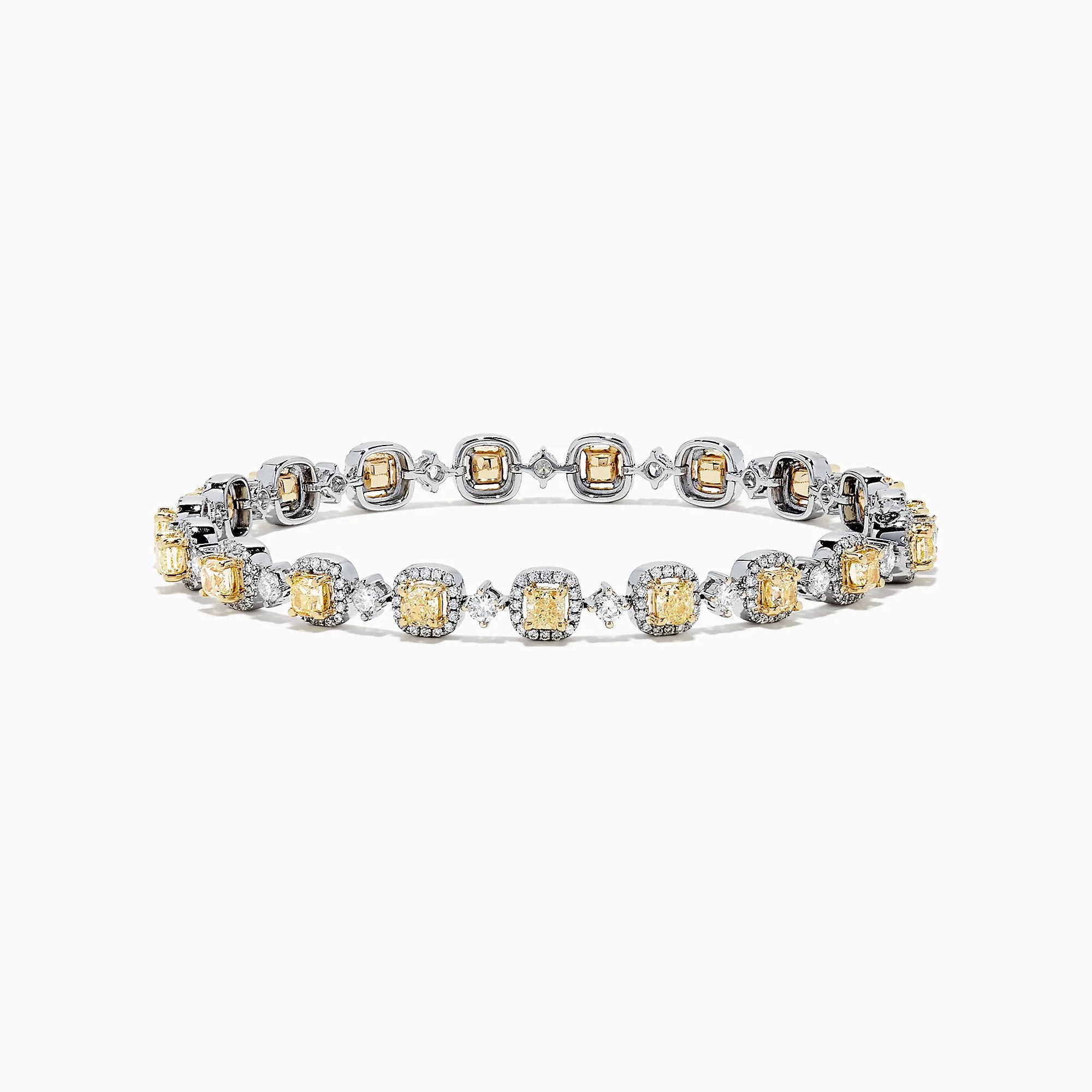 Canare 18K Gold Yellow & White Diamond Tennis Bracelet, 4.71 TCW sold by Effy