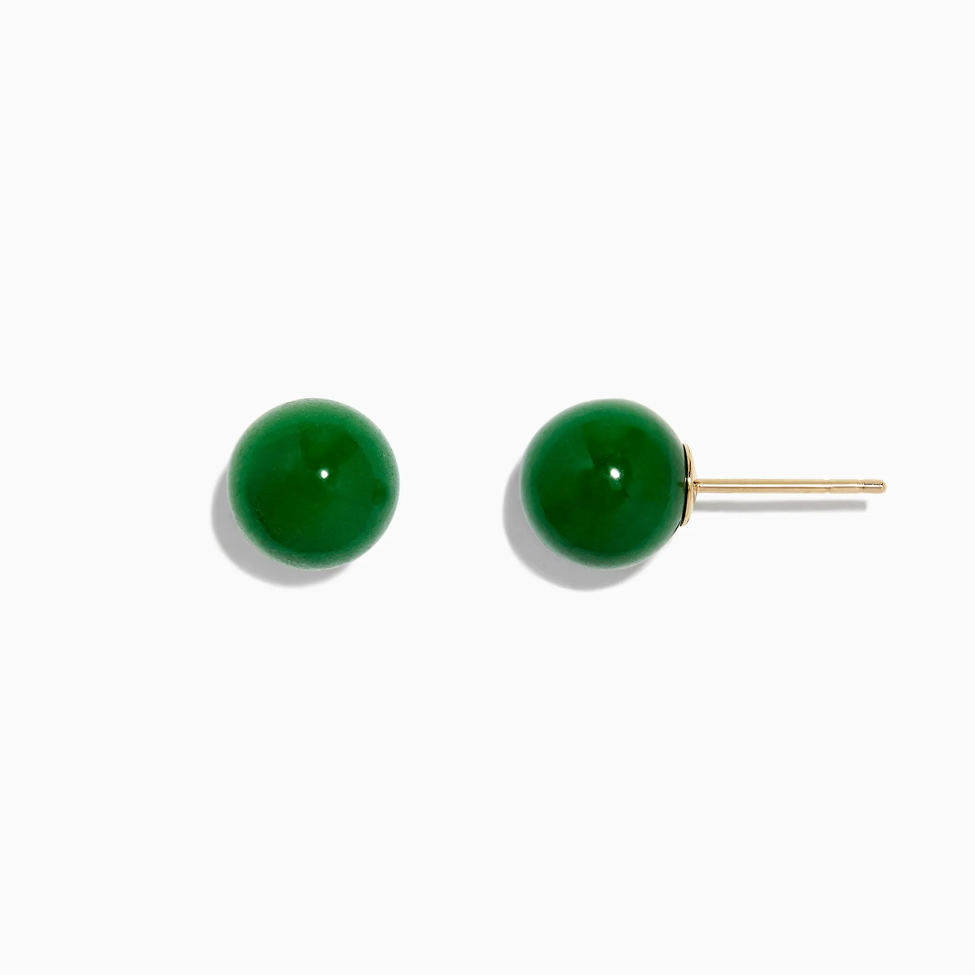 14K Yellow Gold Jade Stud Earrings, 18.70 TW sold by Effy product image thumbnail 3