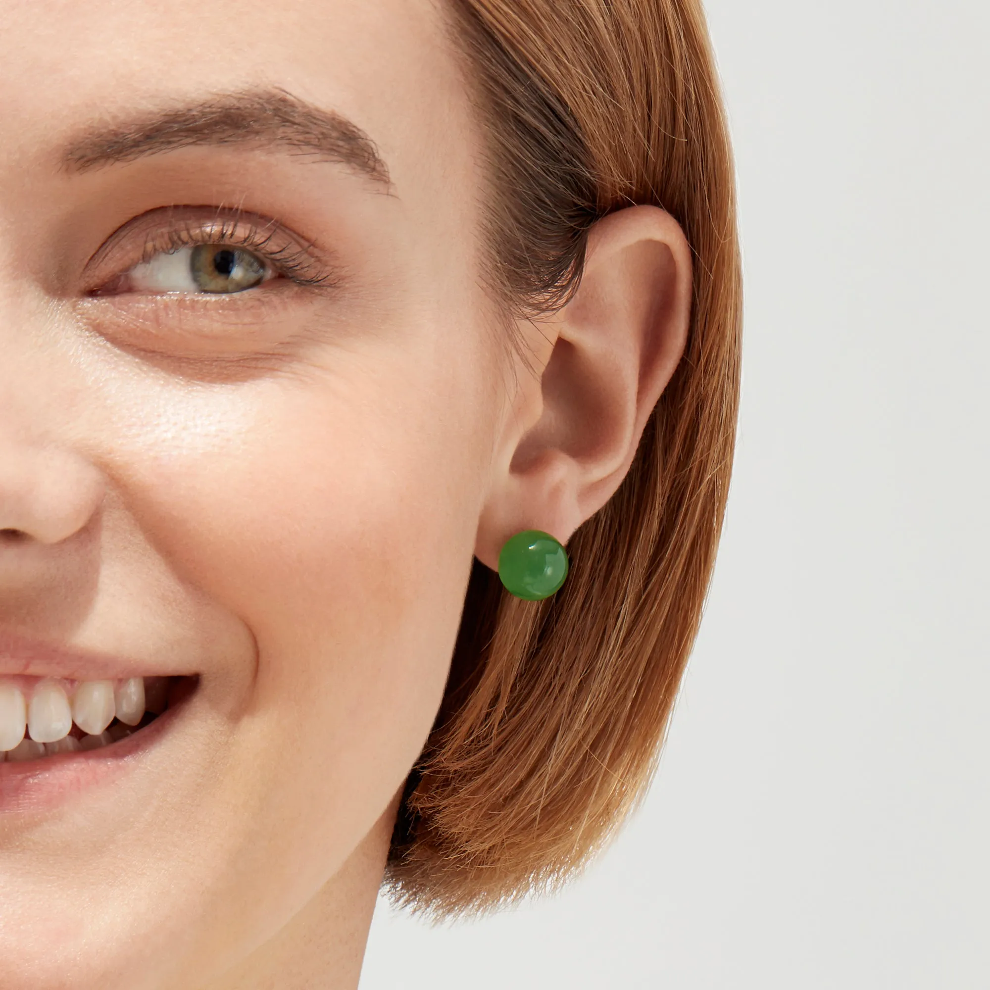 14K Yellow Gold Jade Stud Earrings, 18.70 TW sold by Effy product image thumbnail 2