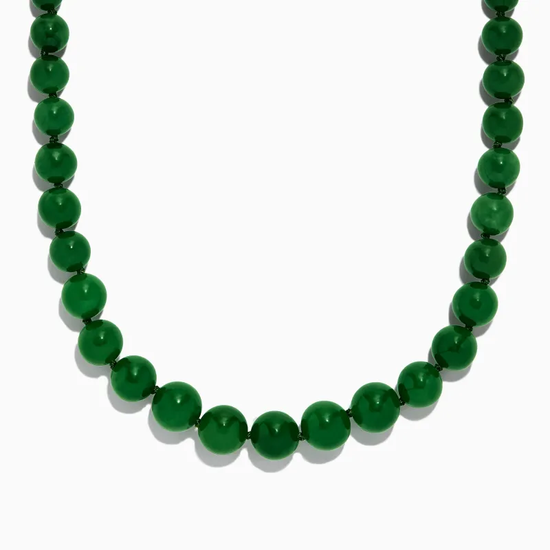 14K Yellow Gold Jade Necklace, 339.00 TW sold by Effy