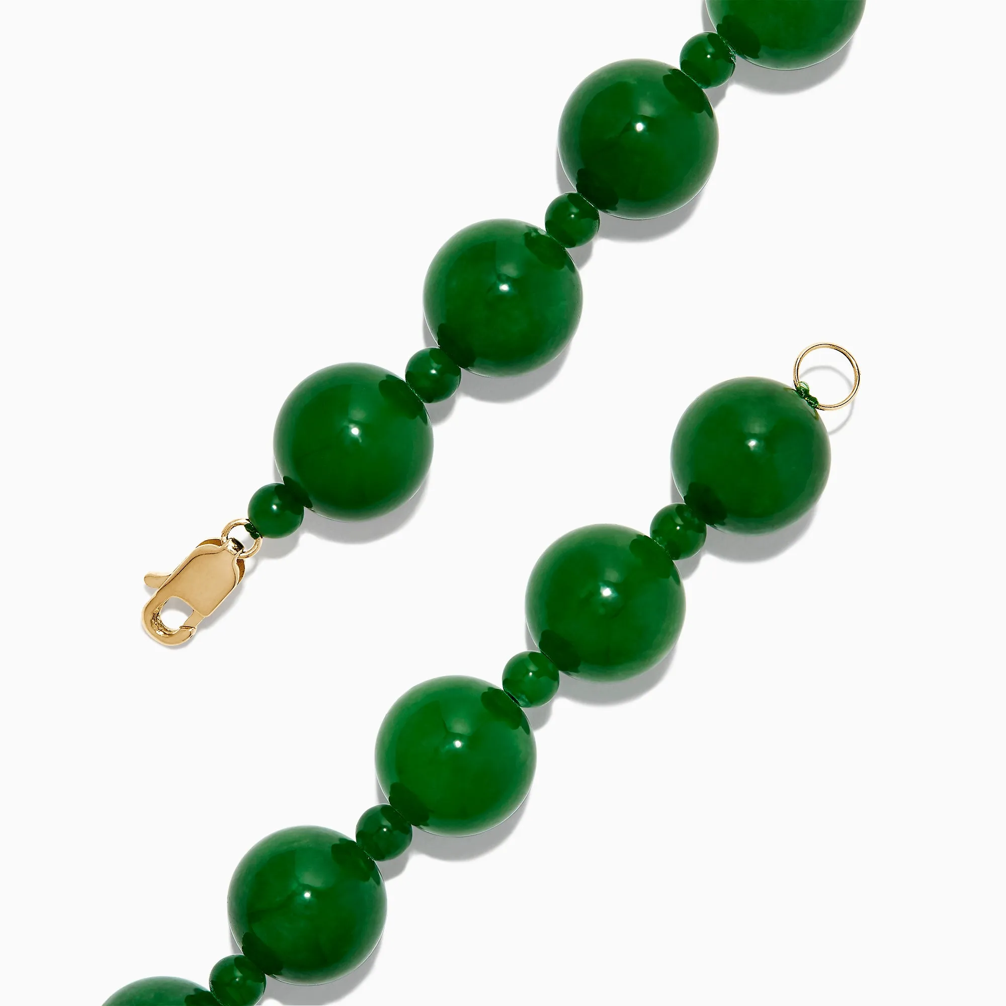 14K Yellow Gold Jade Beaded Bracelet, 202.00 TW sold by Effy product image thumbnail 3