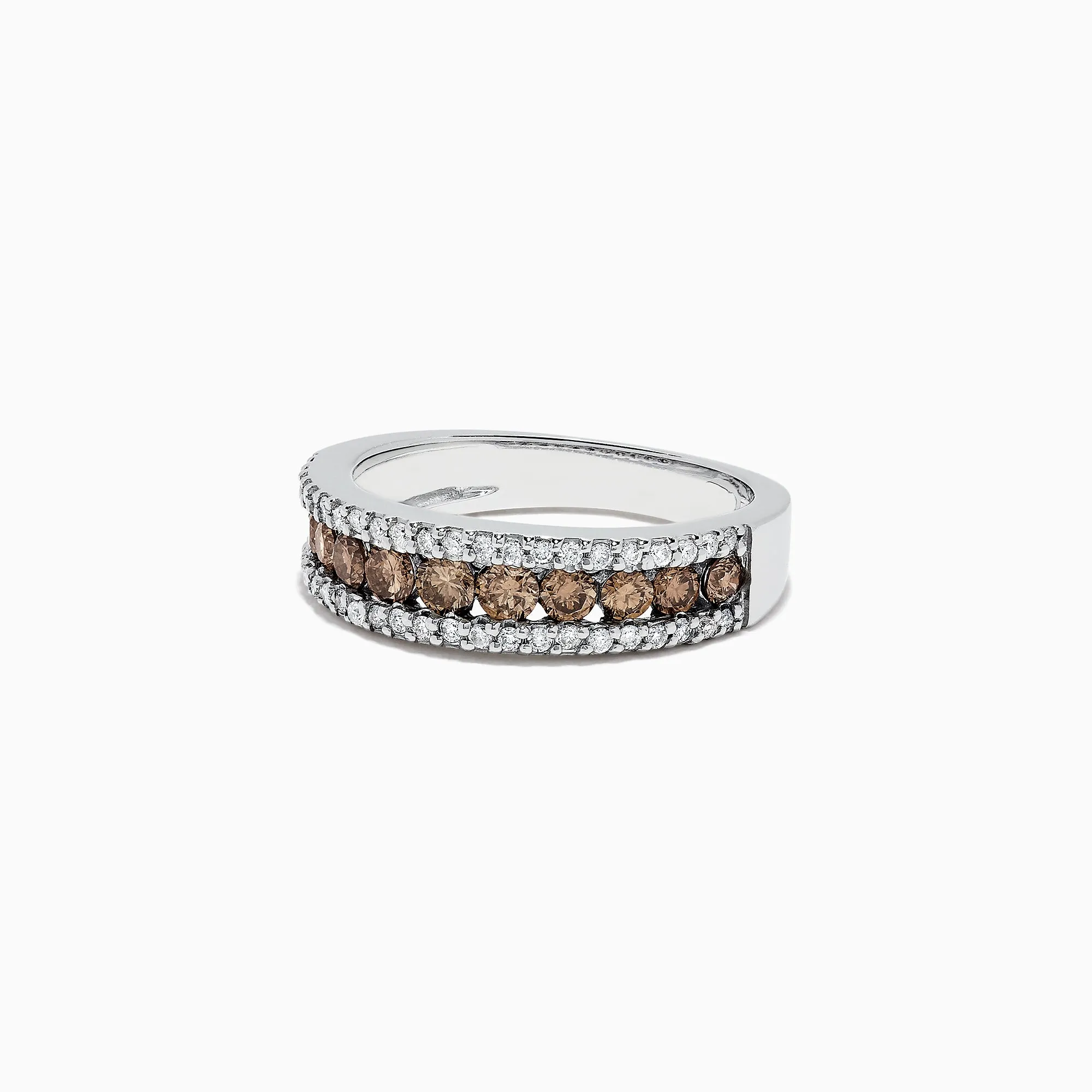 14K White Gold Espresso and White Diamond Ring, 0.89 TCW sold by Effy product image thumbnail 2