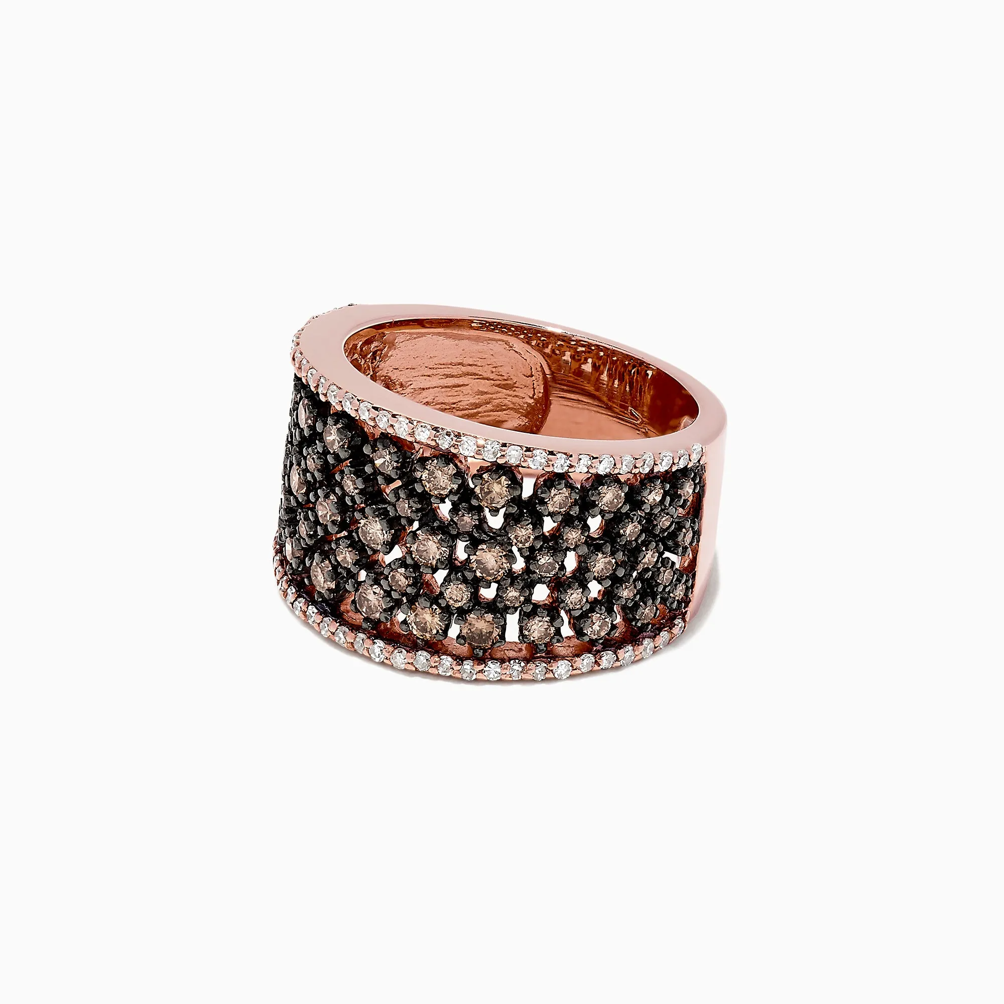 14K Rose Gold Espresso and White Diamond Ring, 1.25 TCW sold by Effy product image thumbnail 2