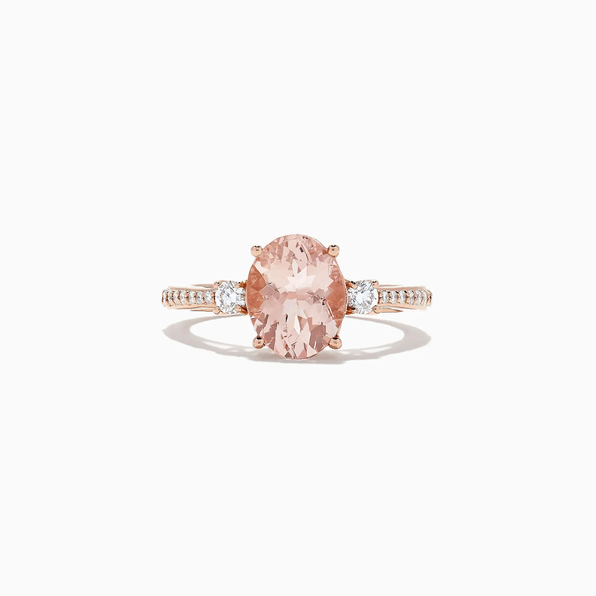Blush 14K Rose Gold Morganite and Diamond Ring, 2.64 TCW sold by Effy